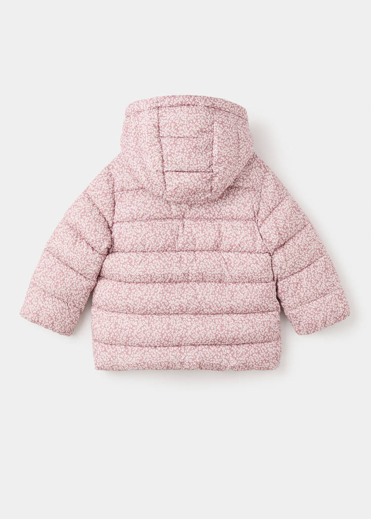 Floral hooded anorak — Pink