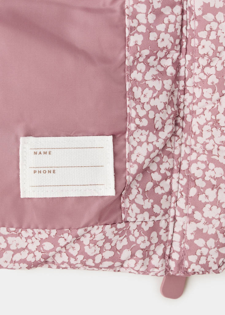 Floral hooded anorak — Pink