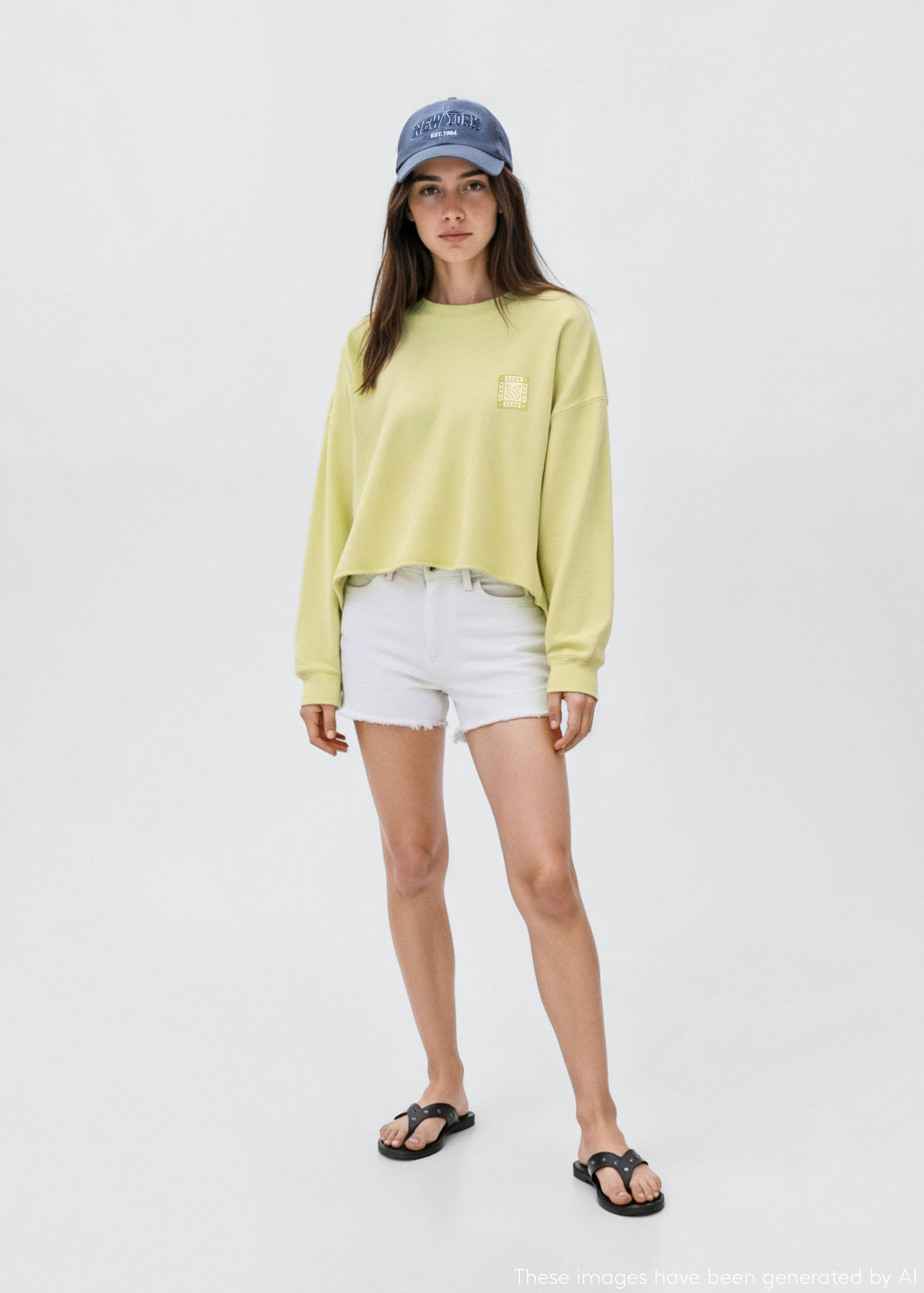 Sweat-shirt oversize imprimé - Plan général