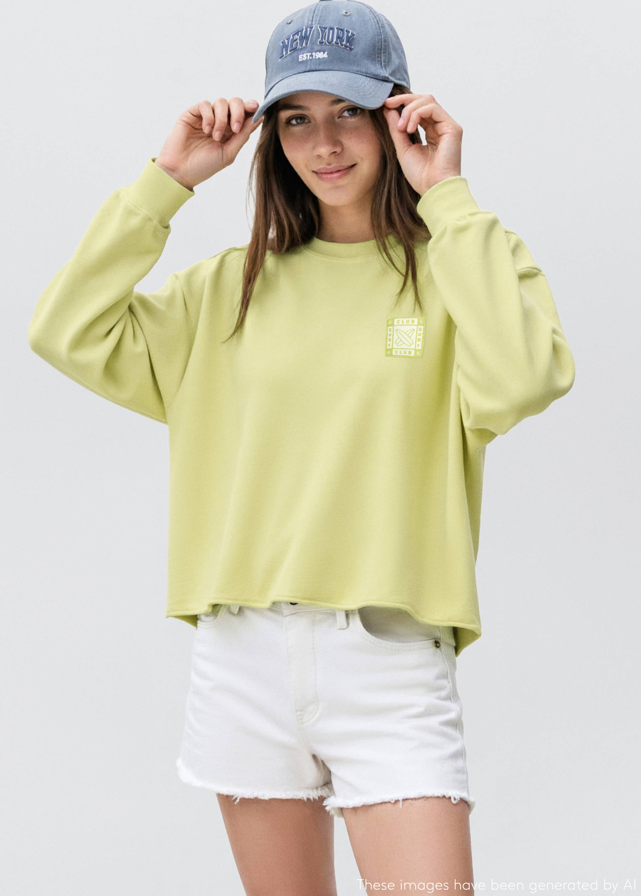 Sweat-shirt oversize imprimé - Plan moyen