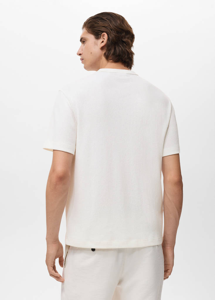 Fine-knit T-shirt — Off White