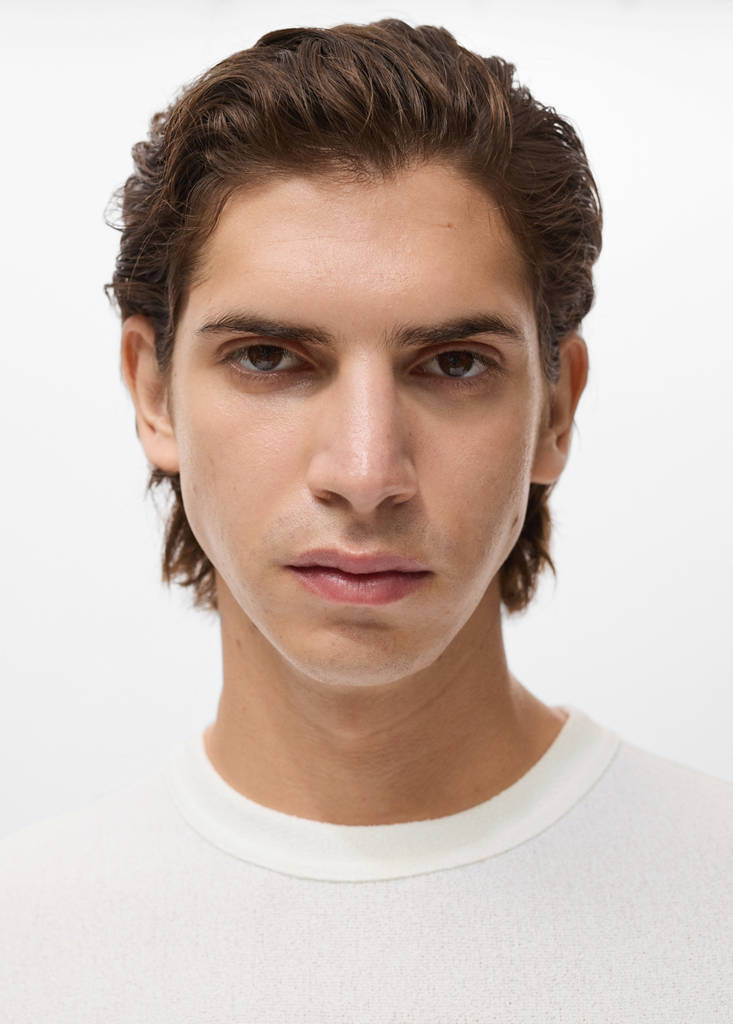 Fine-knit T-shirt — Off White