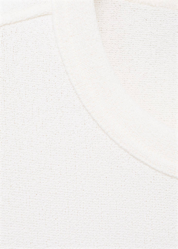 Fine-knit T-shirt — Off White