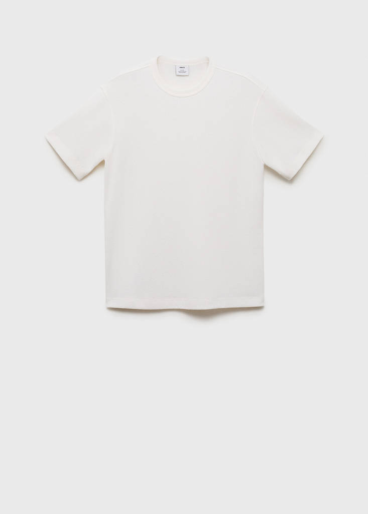 Fine-knit T-shirt — Off White