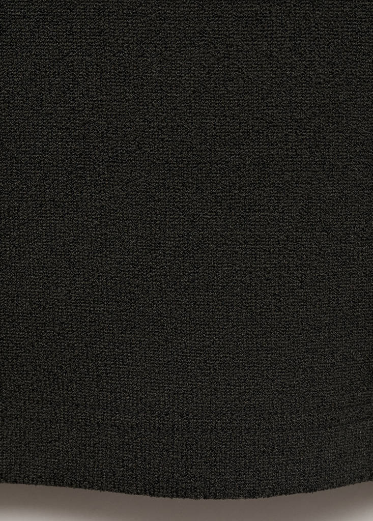 Fine-knit T-shirt — Charcoal