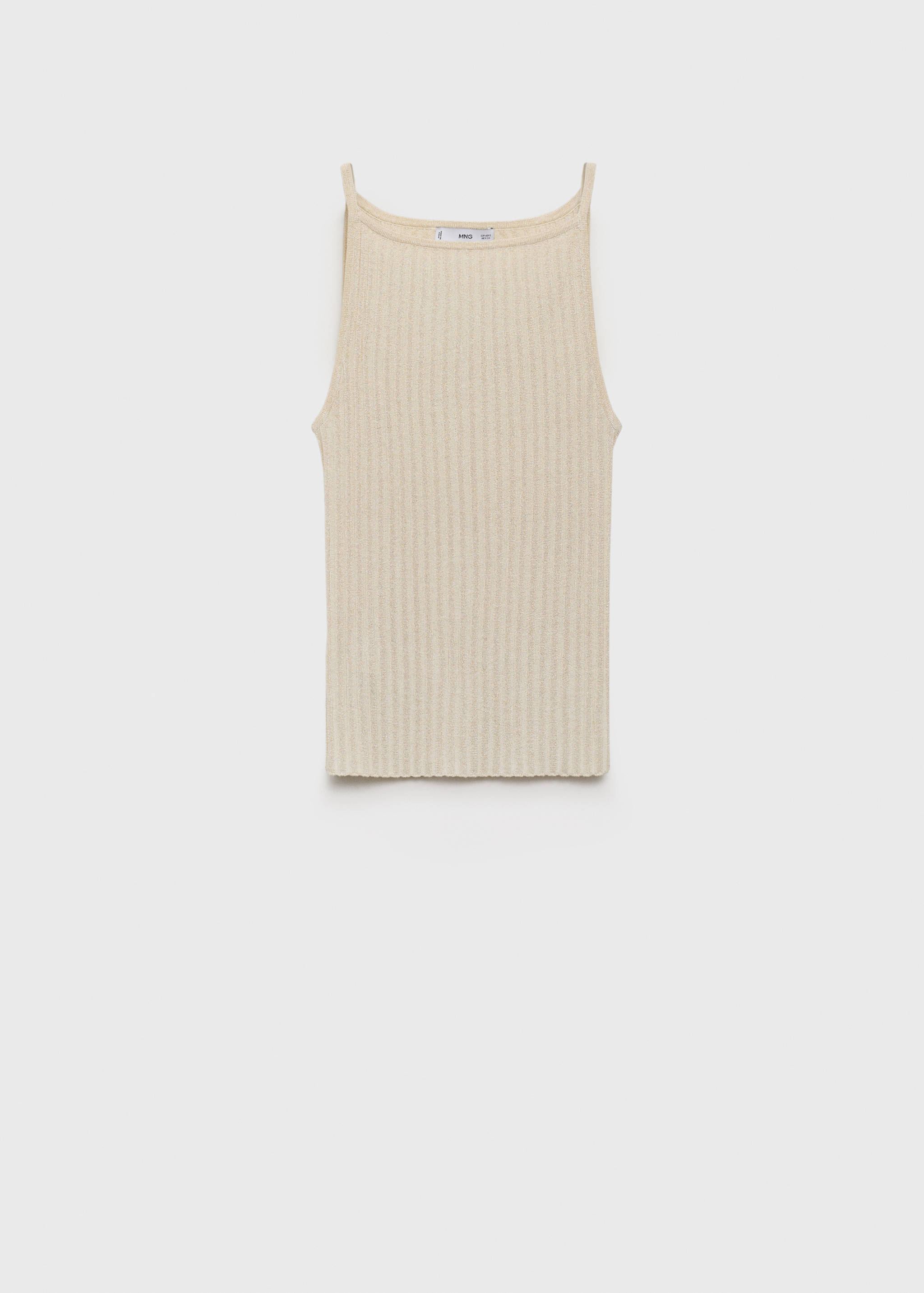 Fine ribbed knit top - Article without model