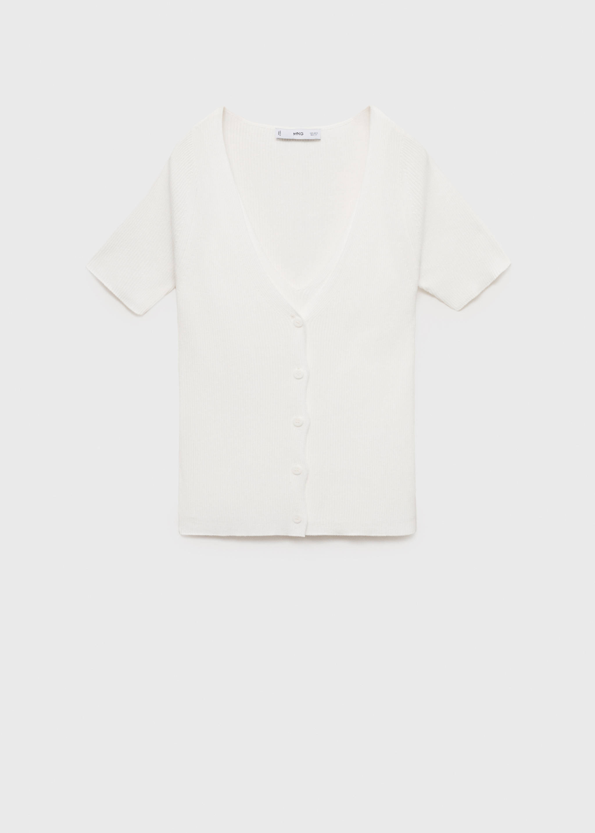 Mixed ribbed sweater - Article without model