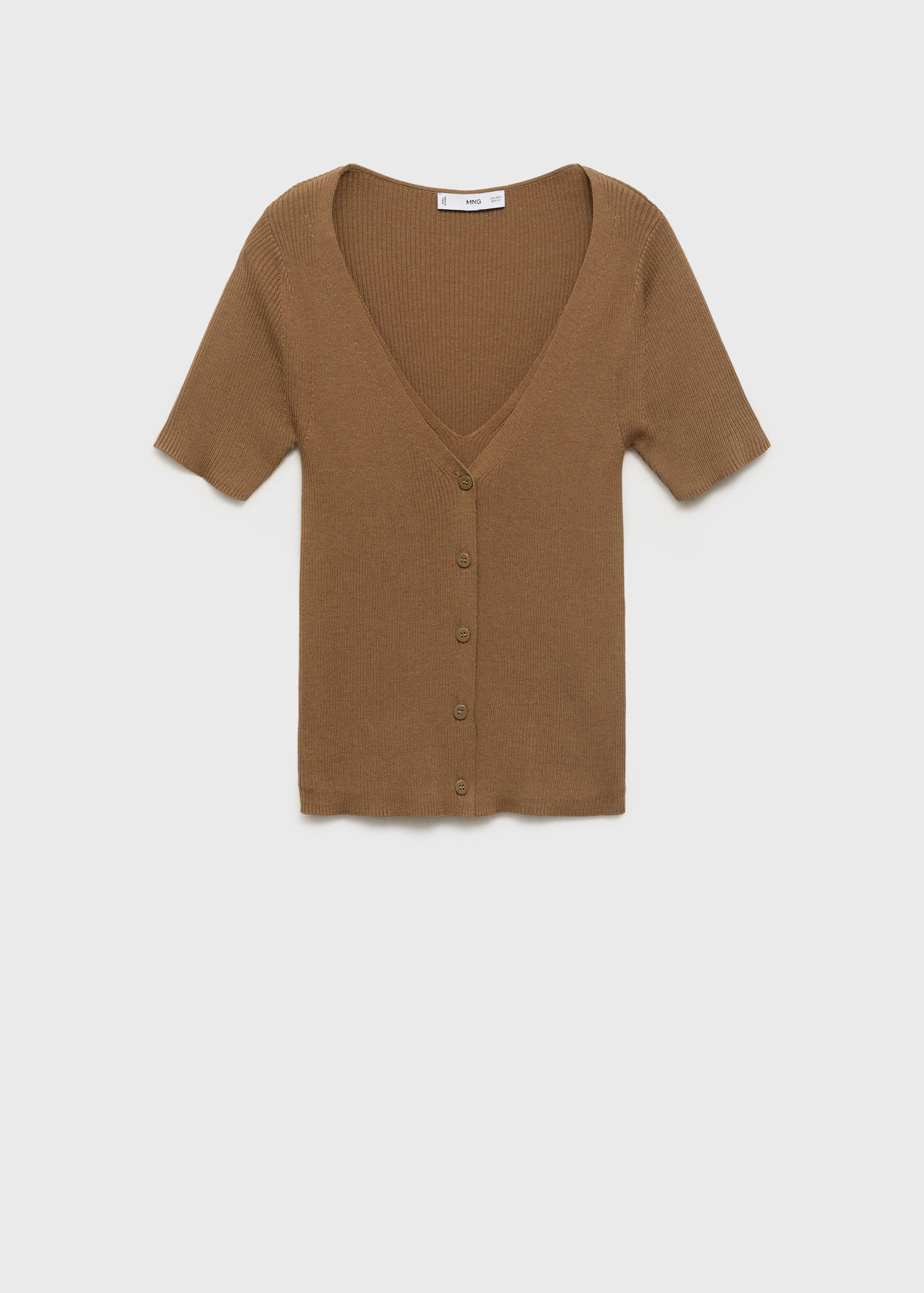 Mixed ribbed sweater - Article without model