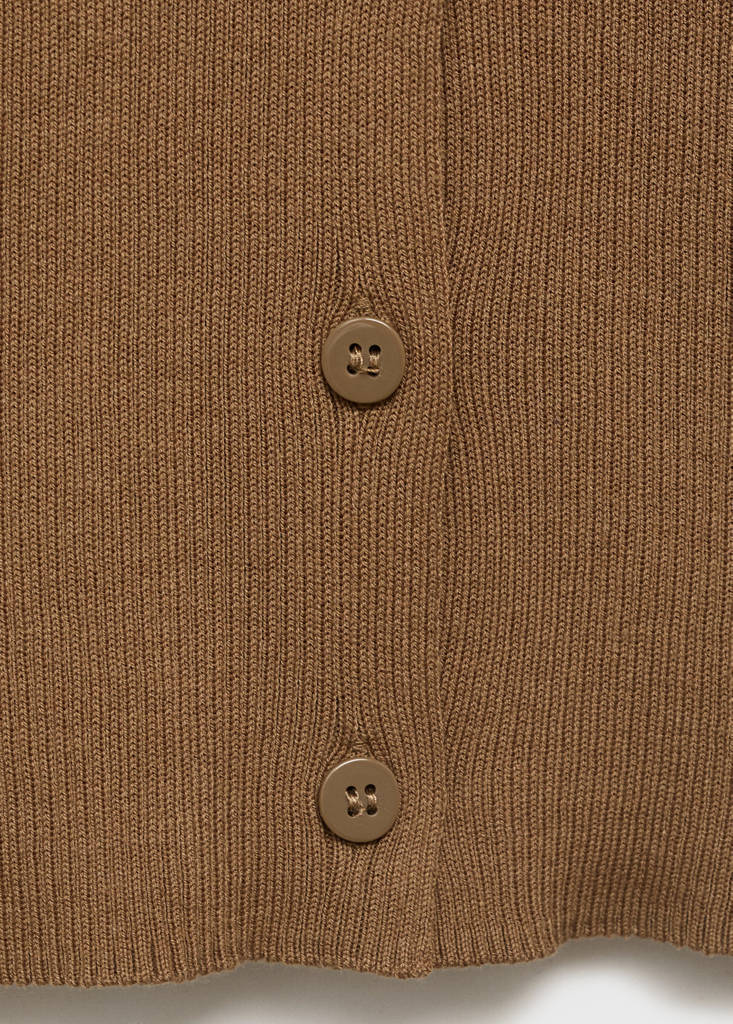 Mixed ribbed sweater — Tobacco Brown