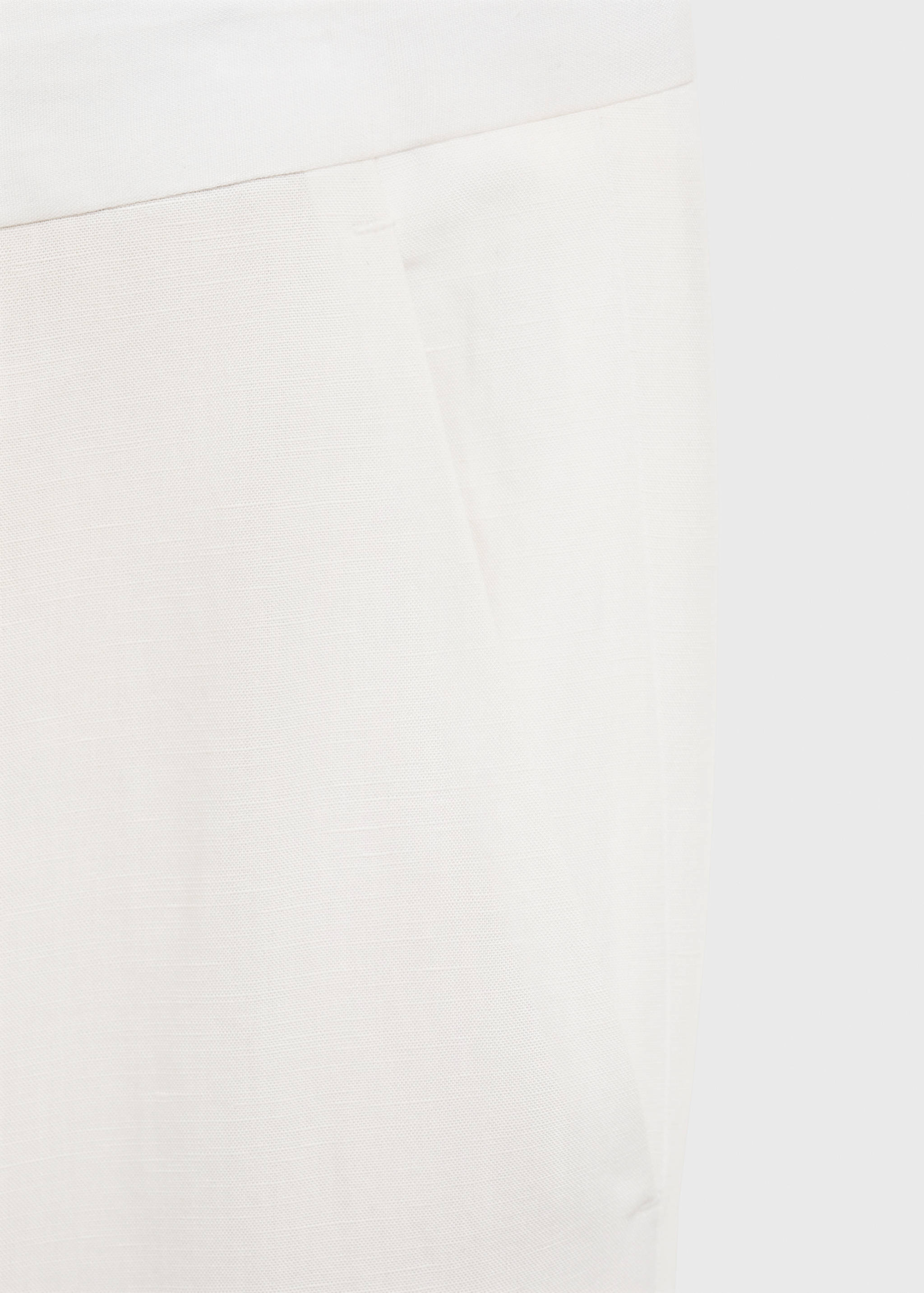 Straight-leg trousers in a linen and lyocell blend - Details of the article 8