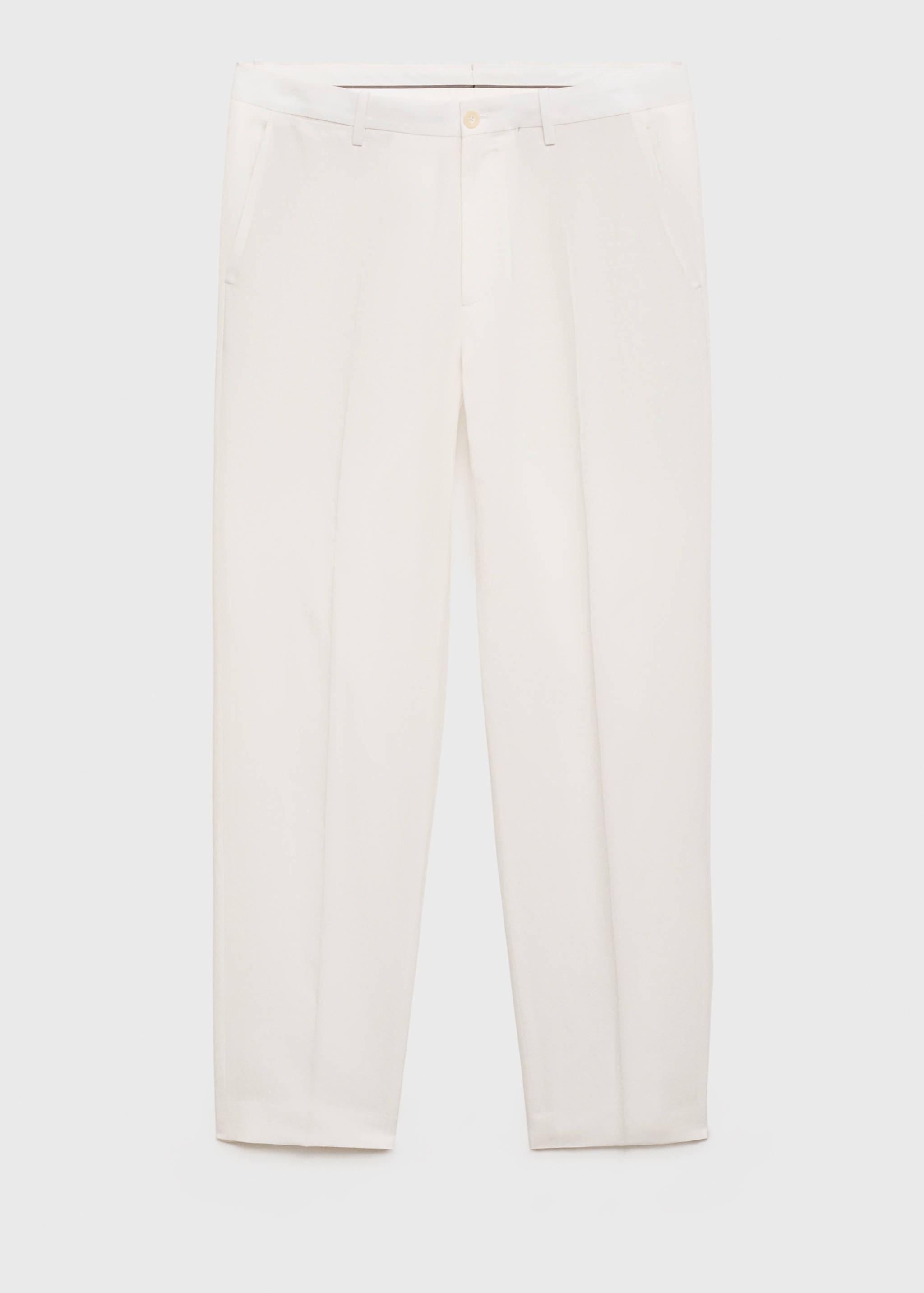 Straight-leg pants in a linen and lyocell blend - Article without model