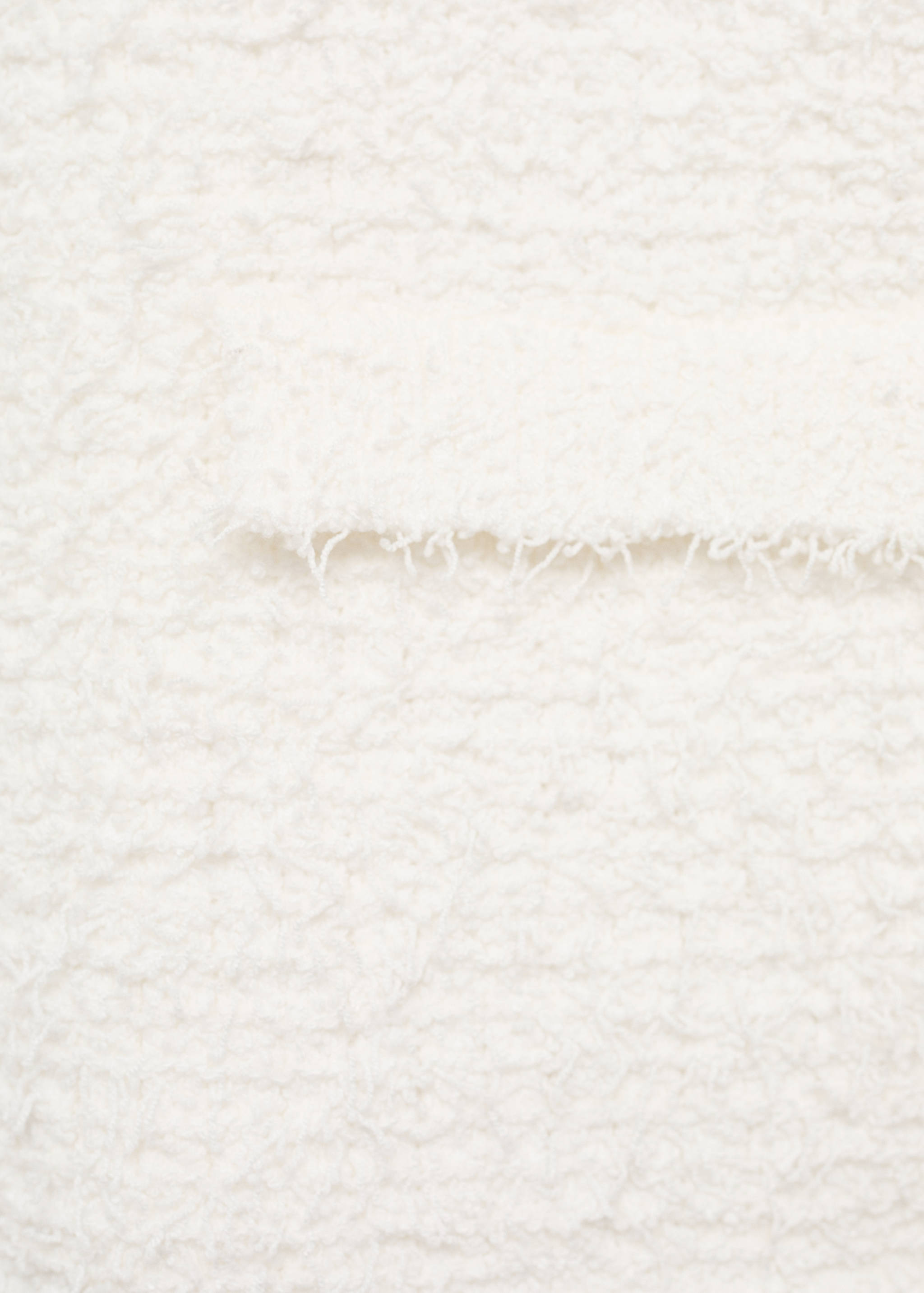 Short-sleeved bouclé cardigan - Details of the article 0