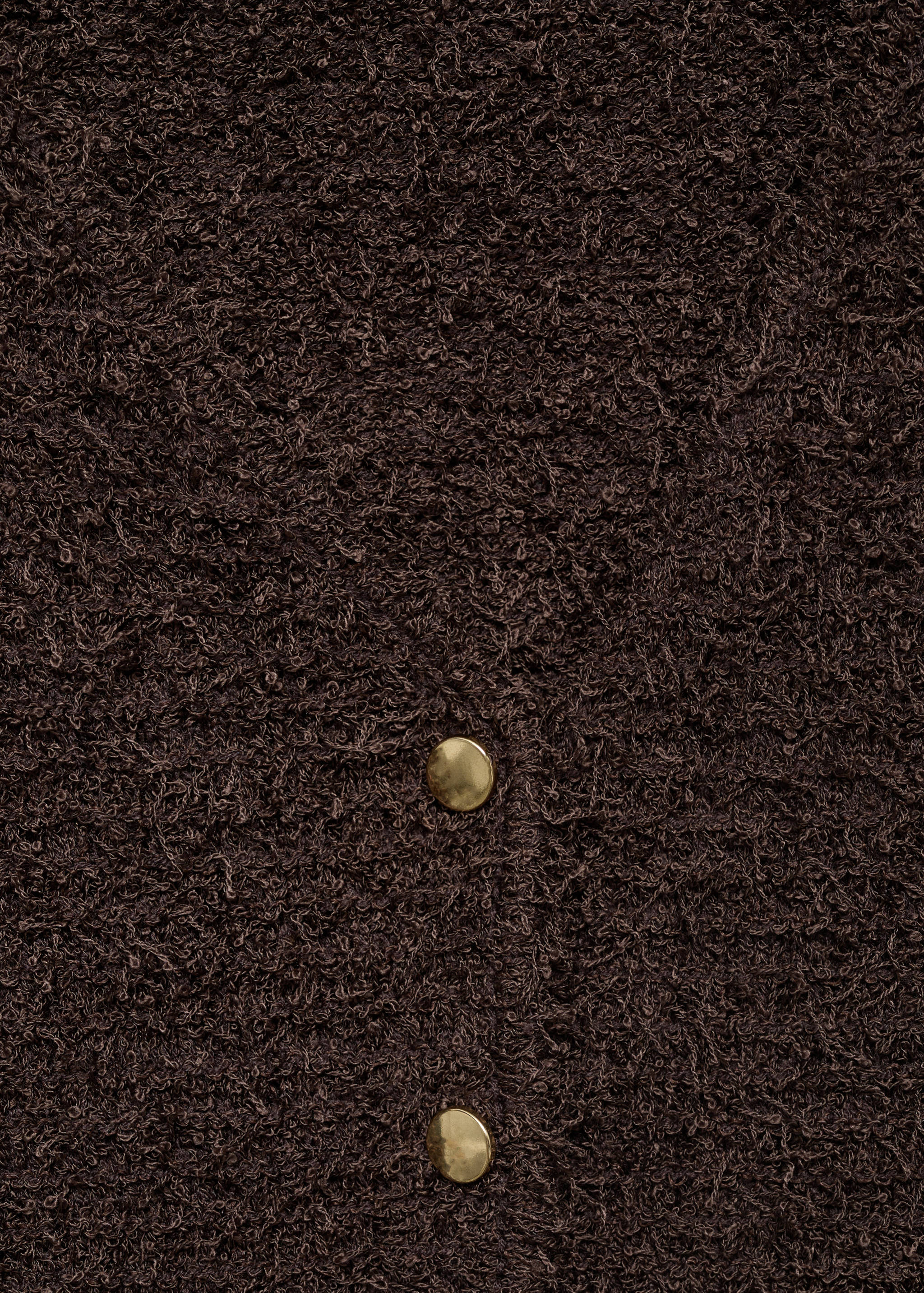 Short-sleeved bouclé cardigan - Details of the article 8