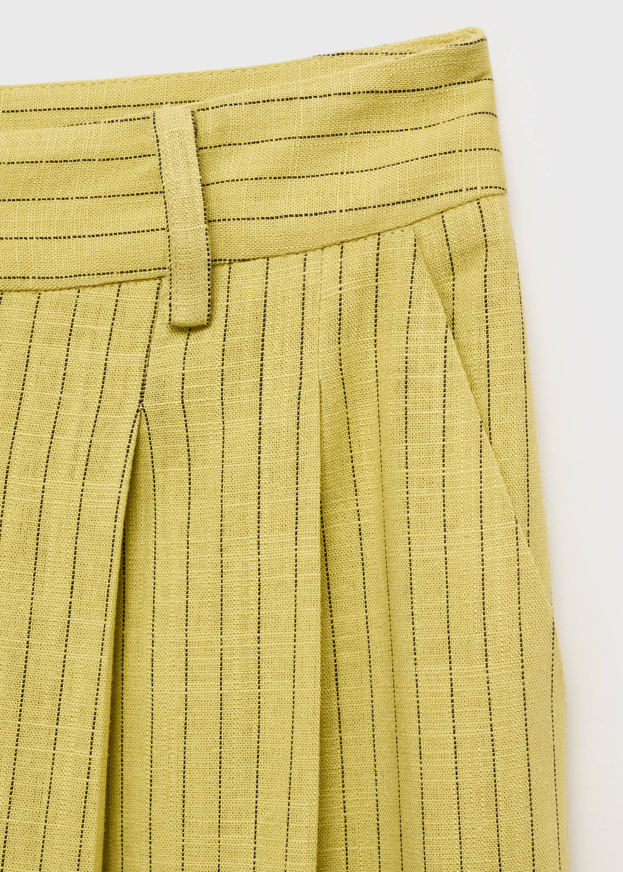Striped straight suit trousers - Details of the article 8