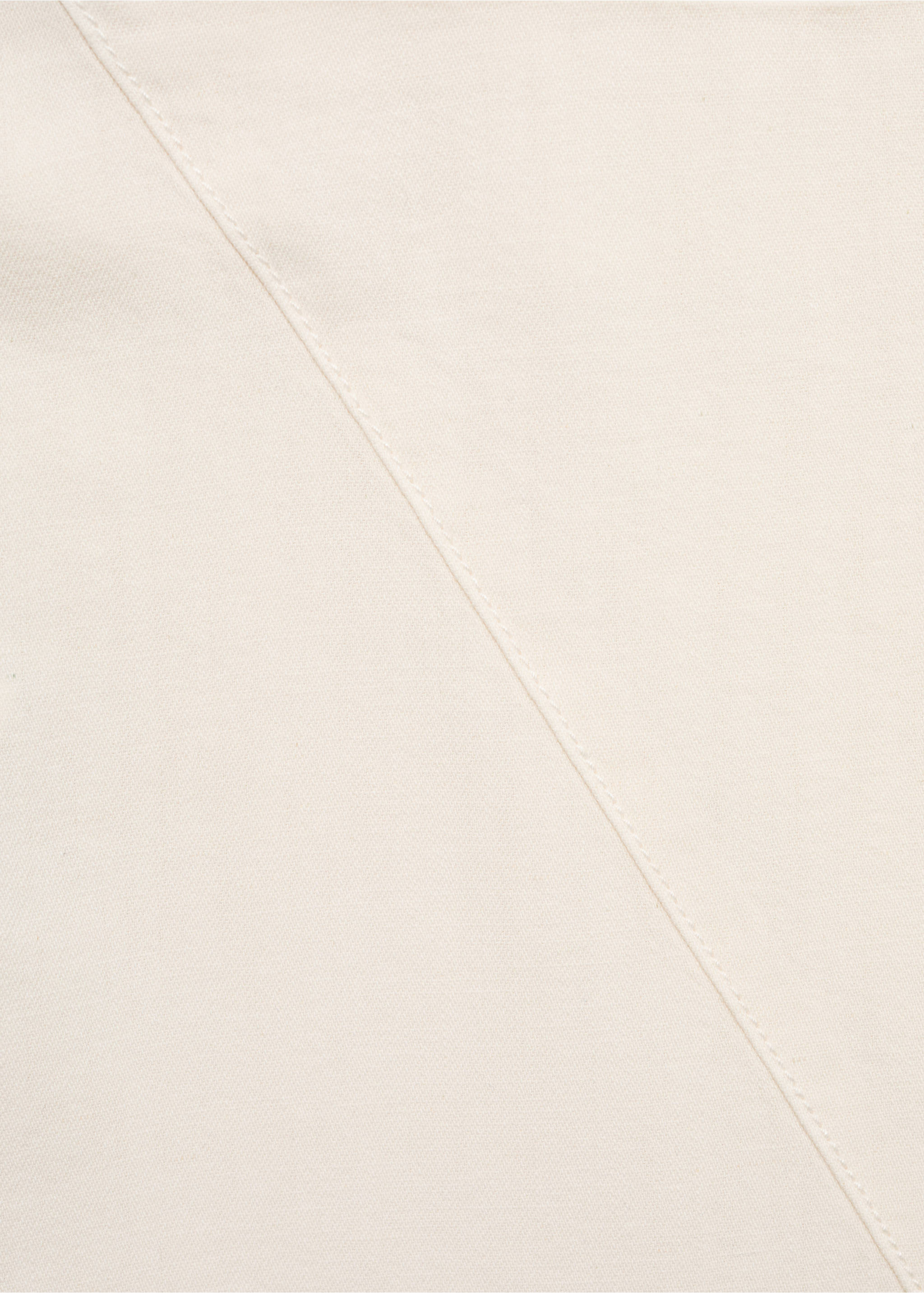 Хлопковая юбка миди асимметричного кроя - Деталь изделия 8, Экрю. Ref: 17052907-00.