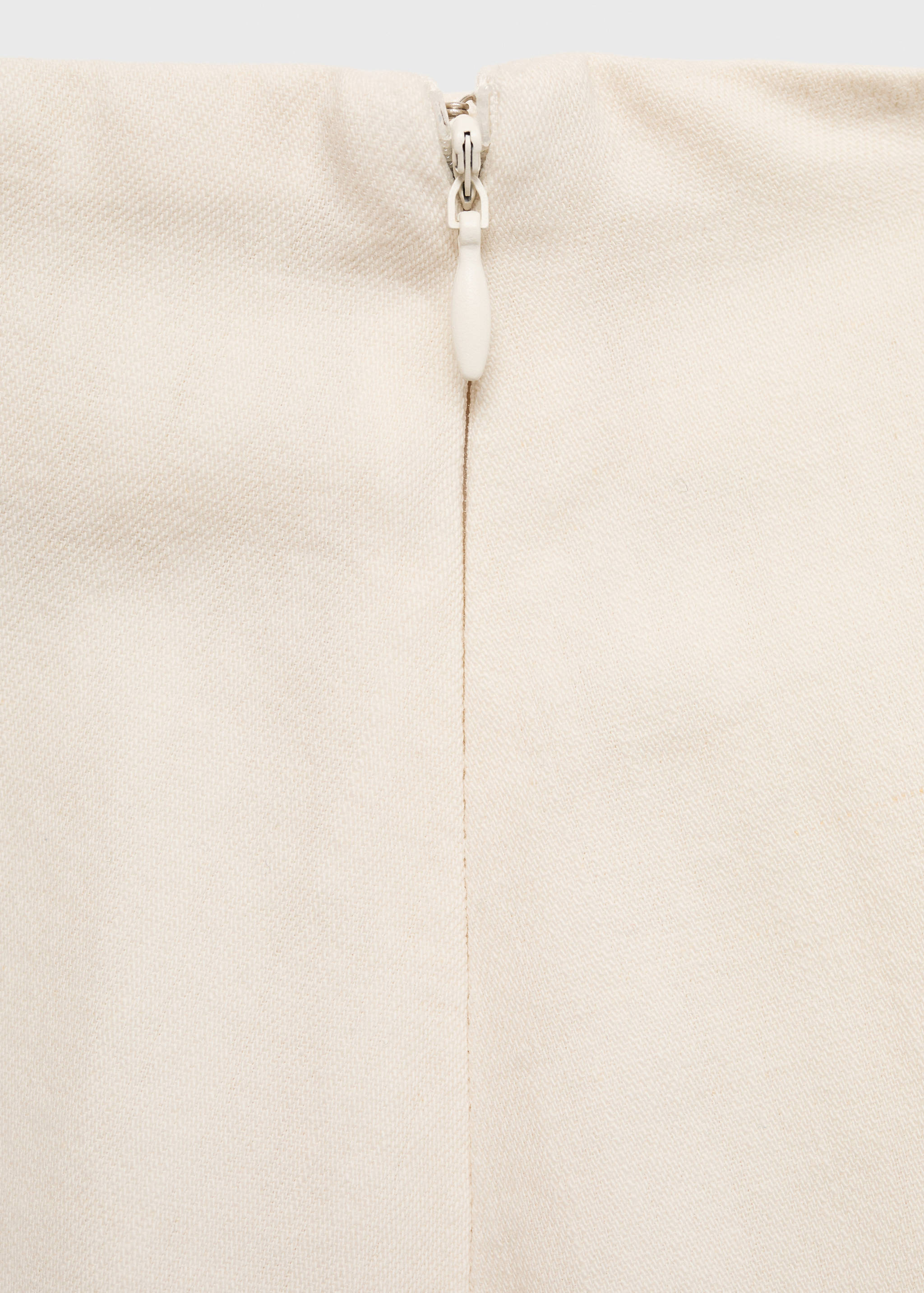 Asymmetrical cotton midi-skirt - Details of the article 0