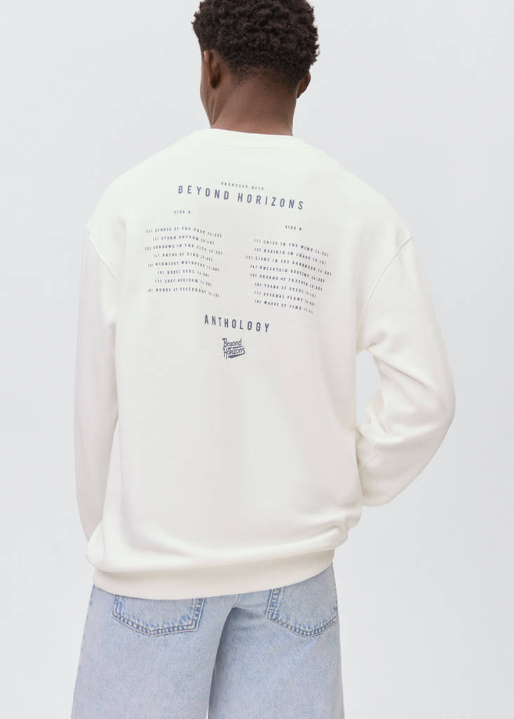 Printed embroidered sweatshirt — Off White