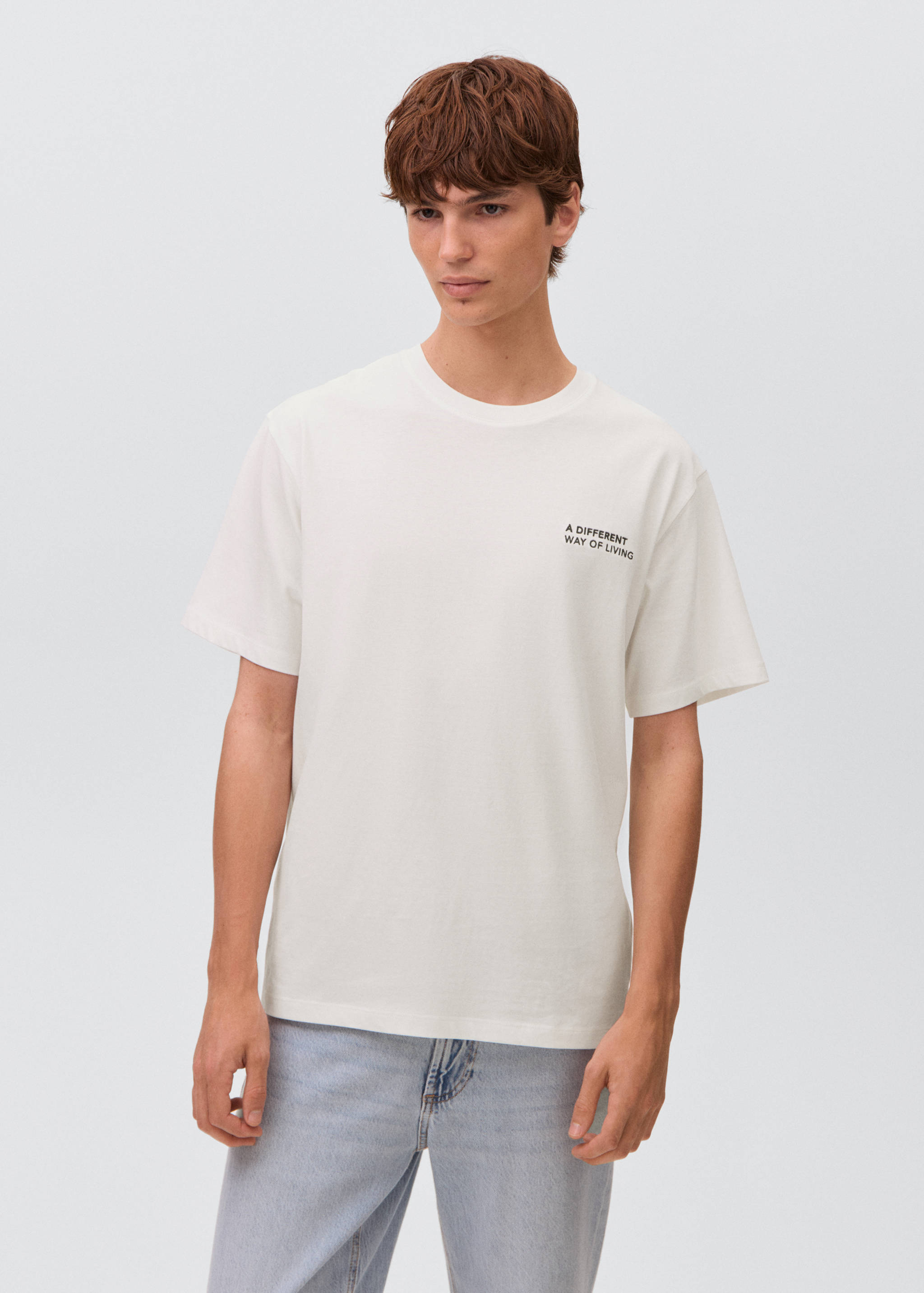 Mintás pamut póló - Felezősík