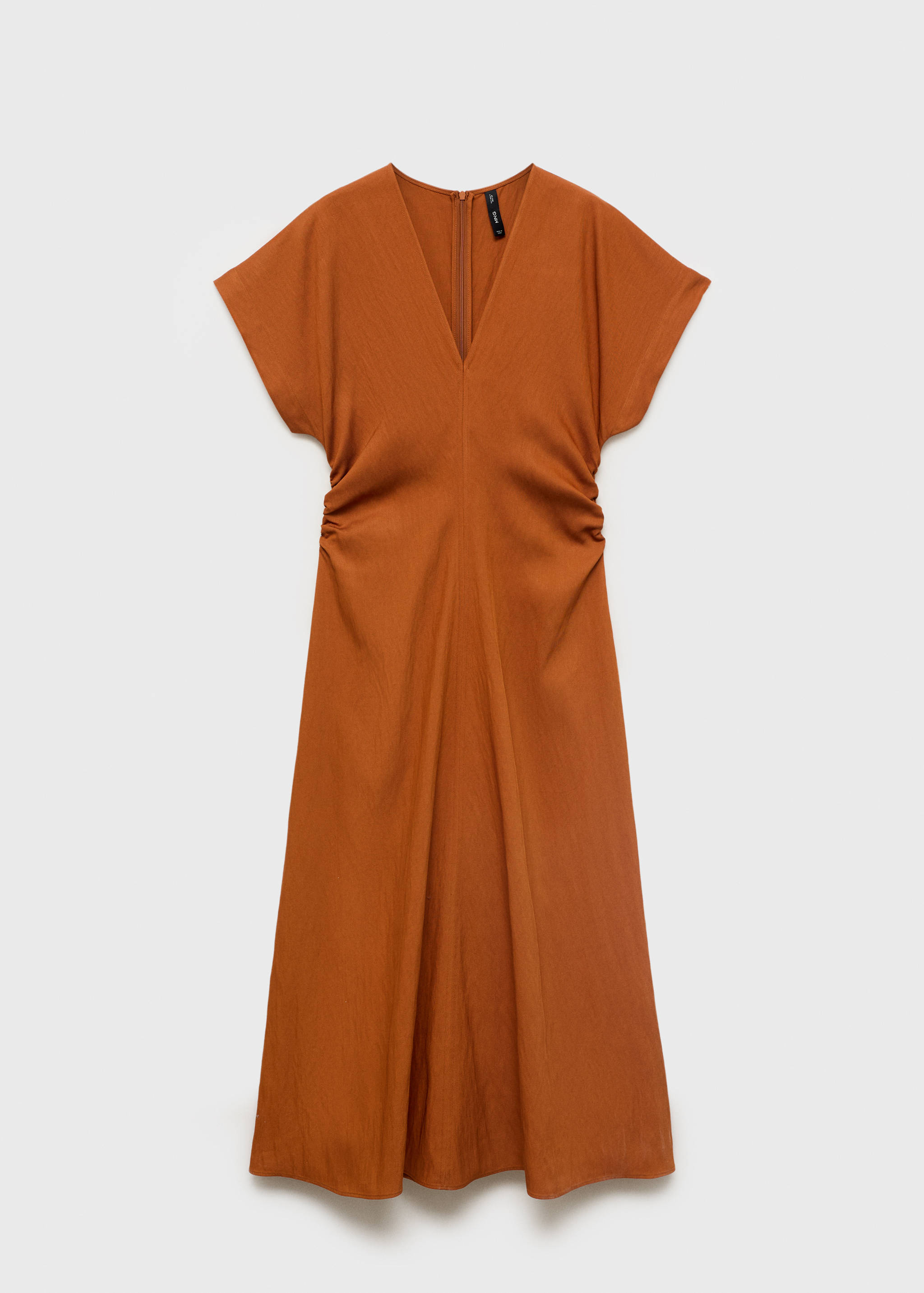 Midi-dress with gathered sides - Article without model