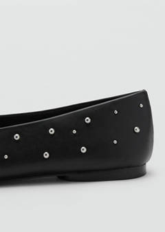Studded ballet flats — Black 4