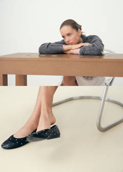 Studded ballet flats — Black 2