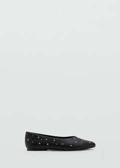 Studded ballet flats — Black 1