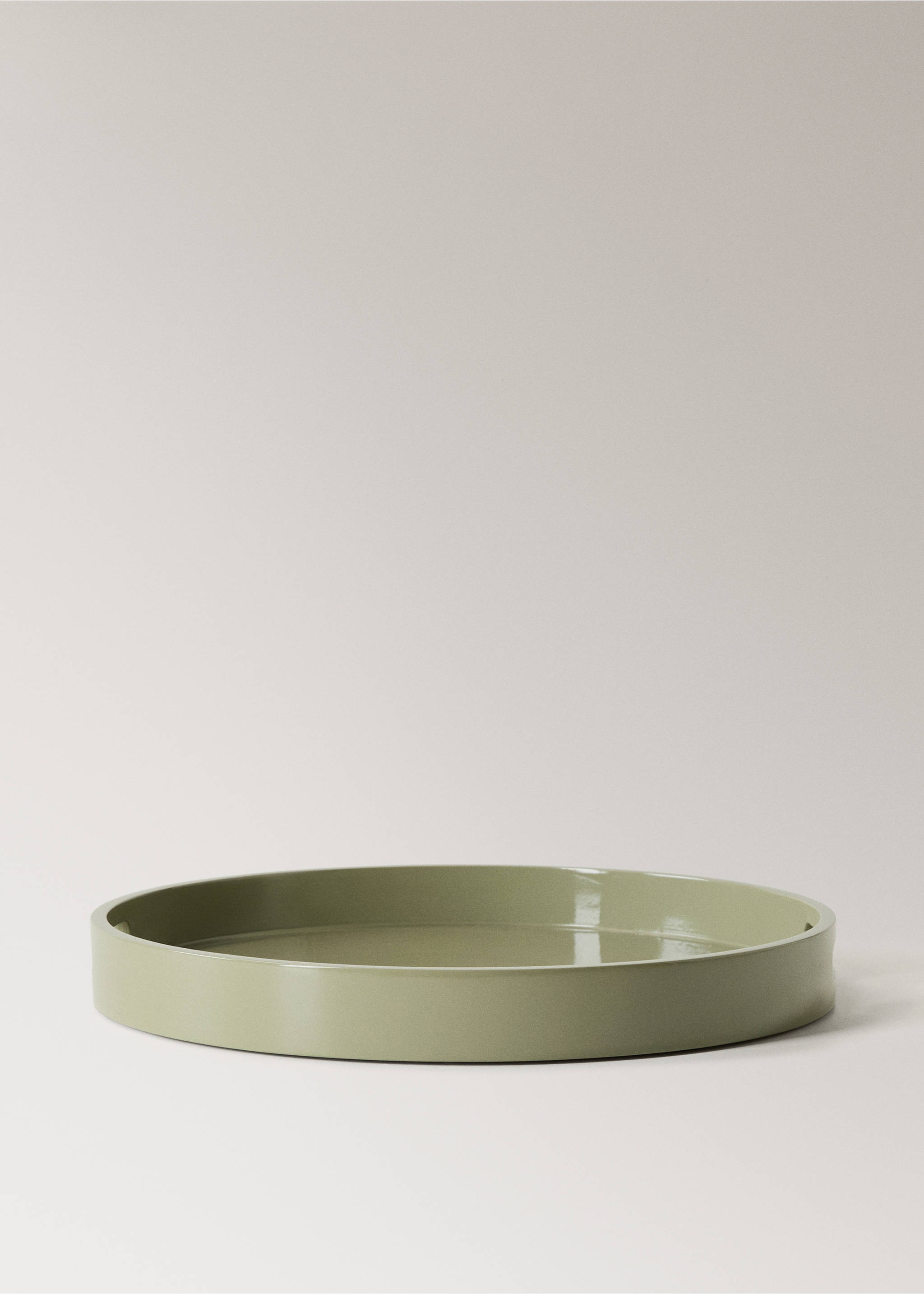 Nagy lakkozott tálca - Termék modell nélkül, Erdőzöld. Ref: 17052924-00.