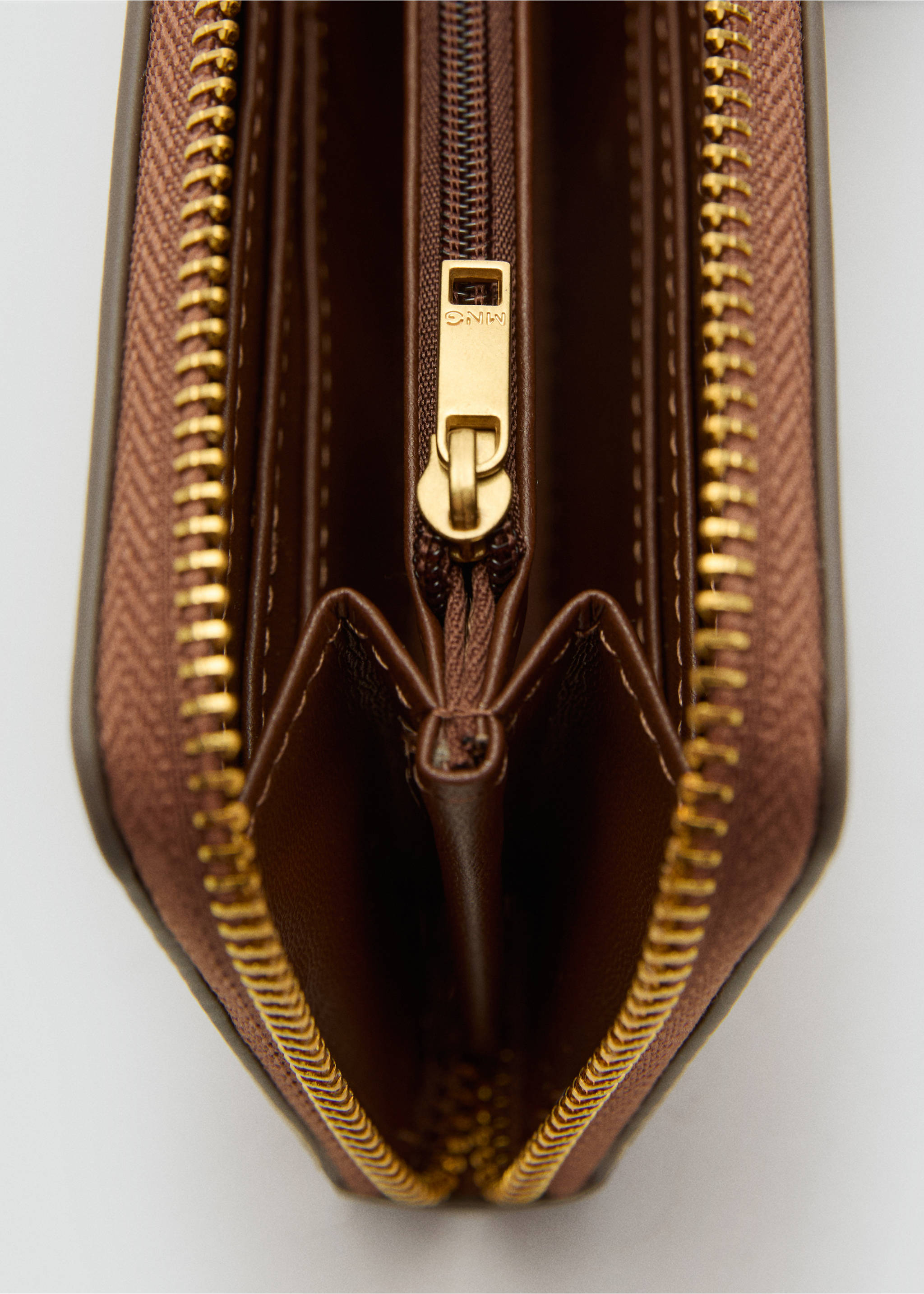 大号提花标志图案钱包 - null, 巧克力色. Ref: 17052925-00.