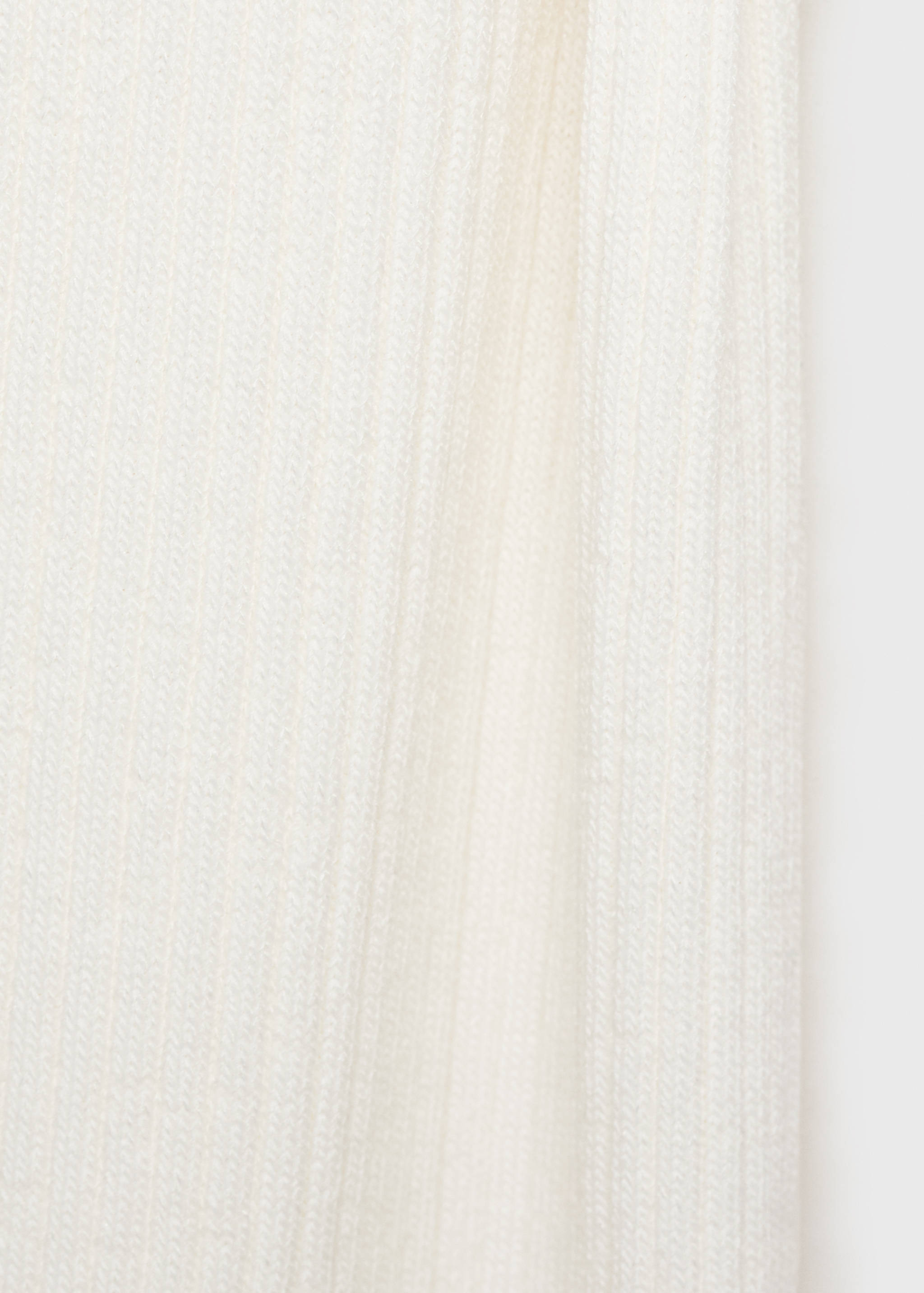 Ribbed dress with asymmetrical sleeves - Details of the article 0