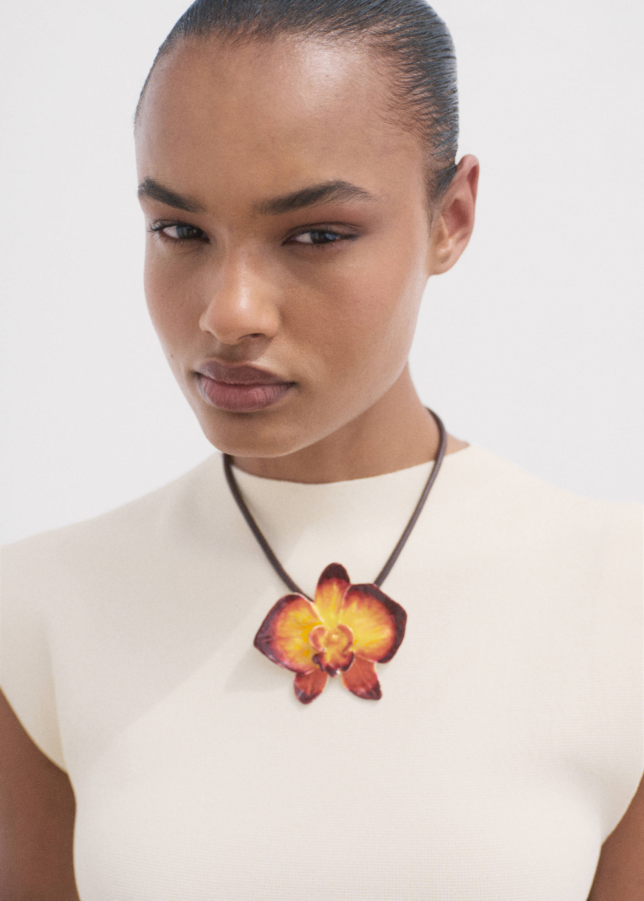 Robe évasée maille col montant - Détail de l'article 1