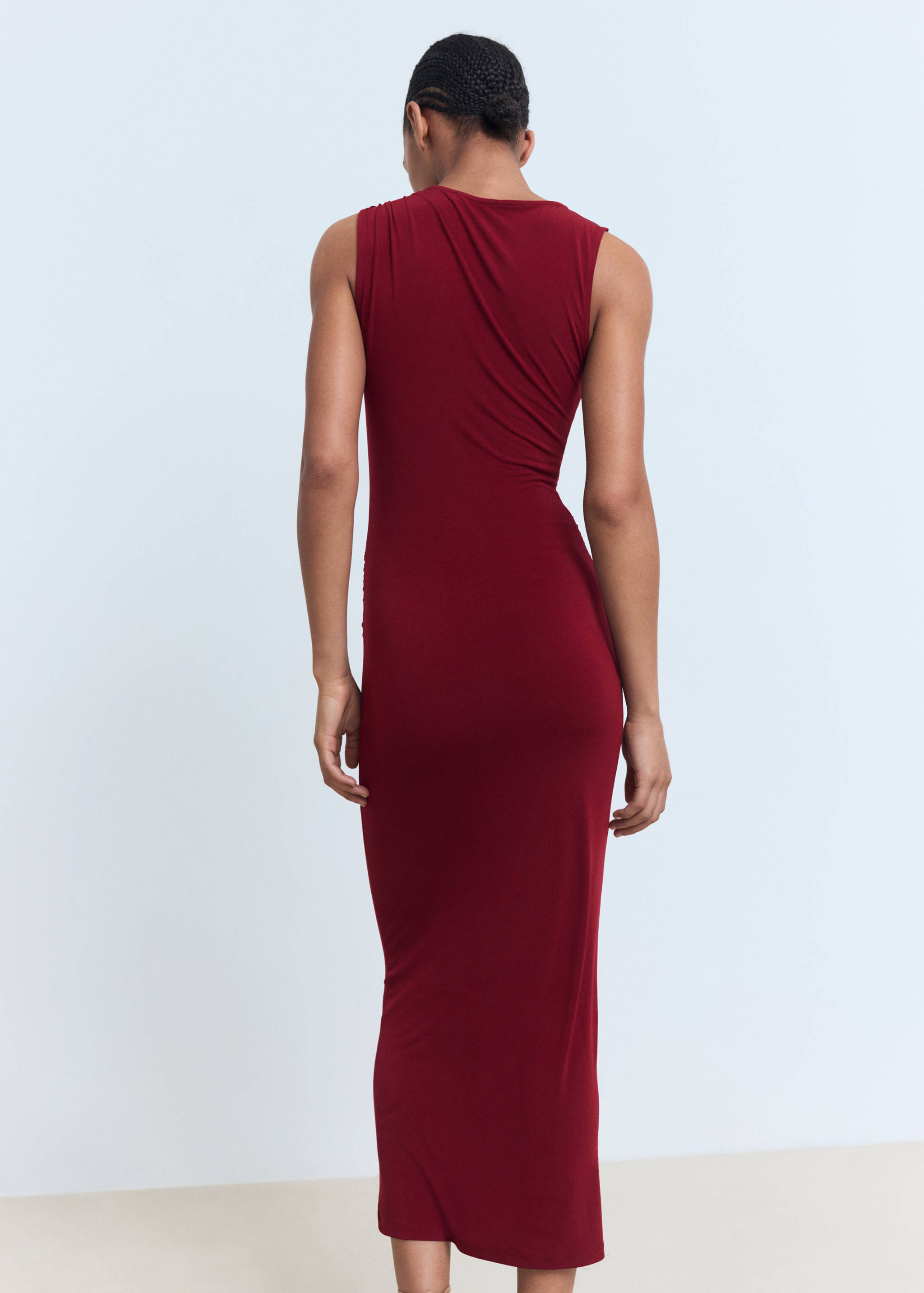 Draped dress with jewel detail - Reverse of the article