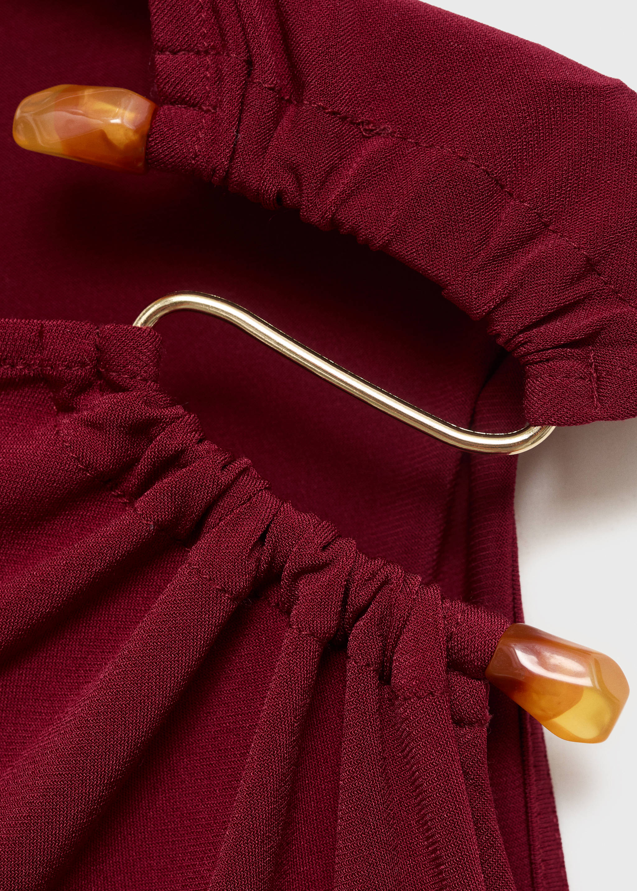 Draped dress with jewel detail - Details of the article 8