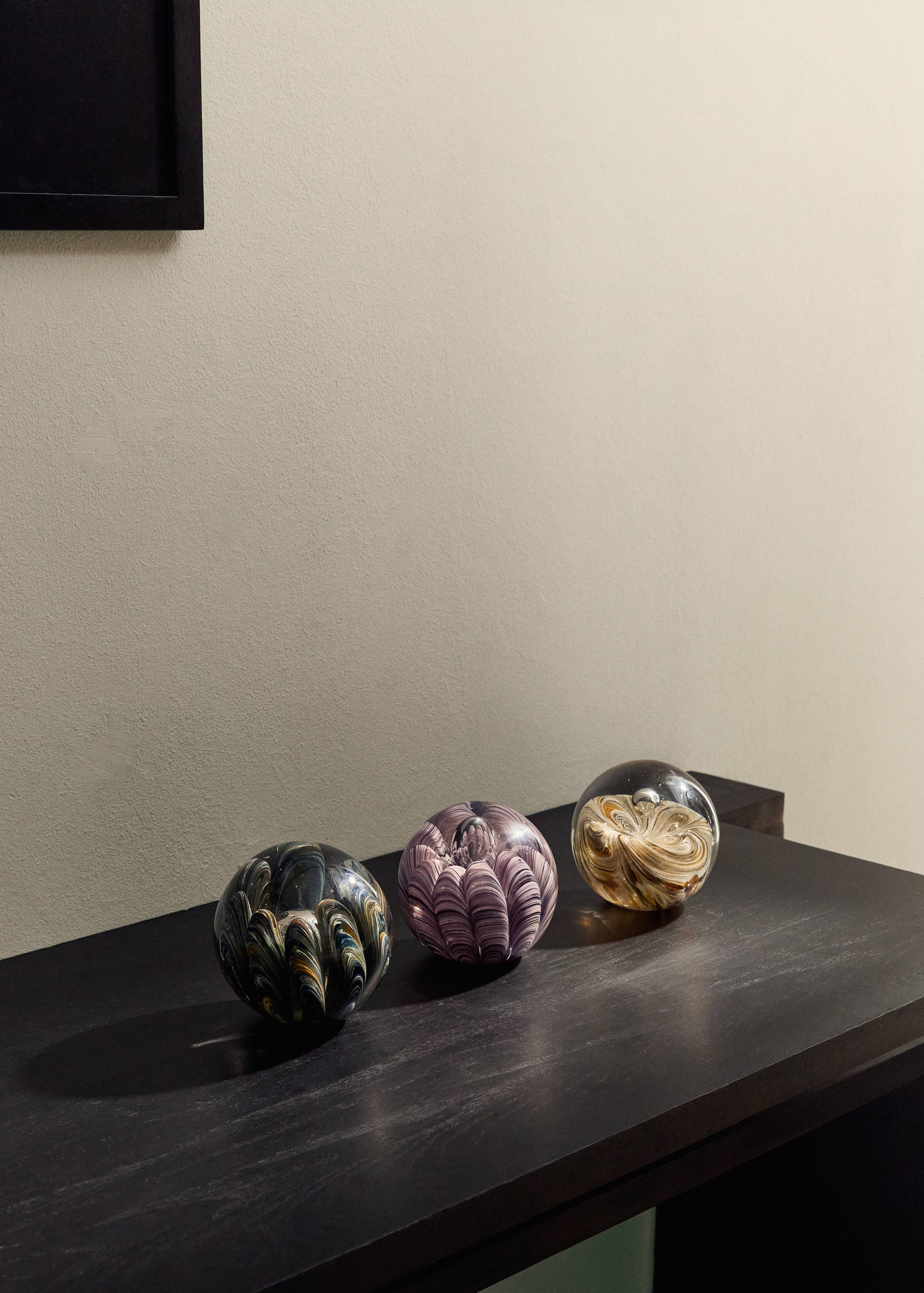 Bola decorativa vidrio burbujas - Plano general