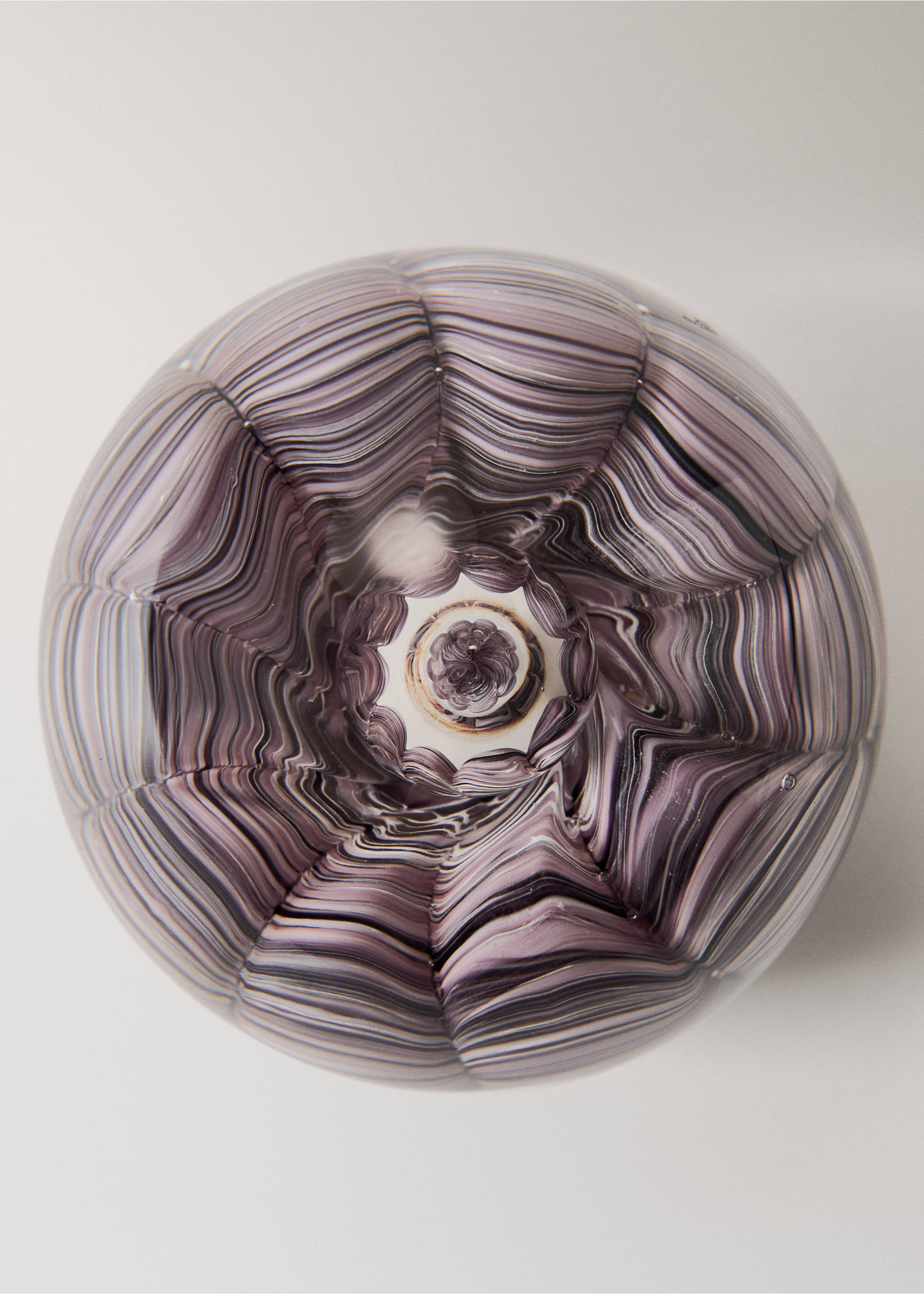 Dekorativ glasskule med bobler - Artikkeldetalj 1, Lilla. Ref: 17052929-00.