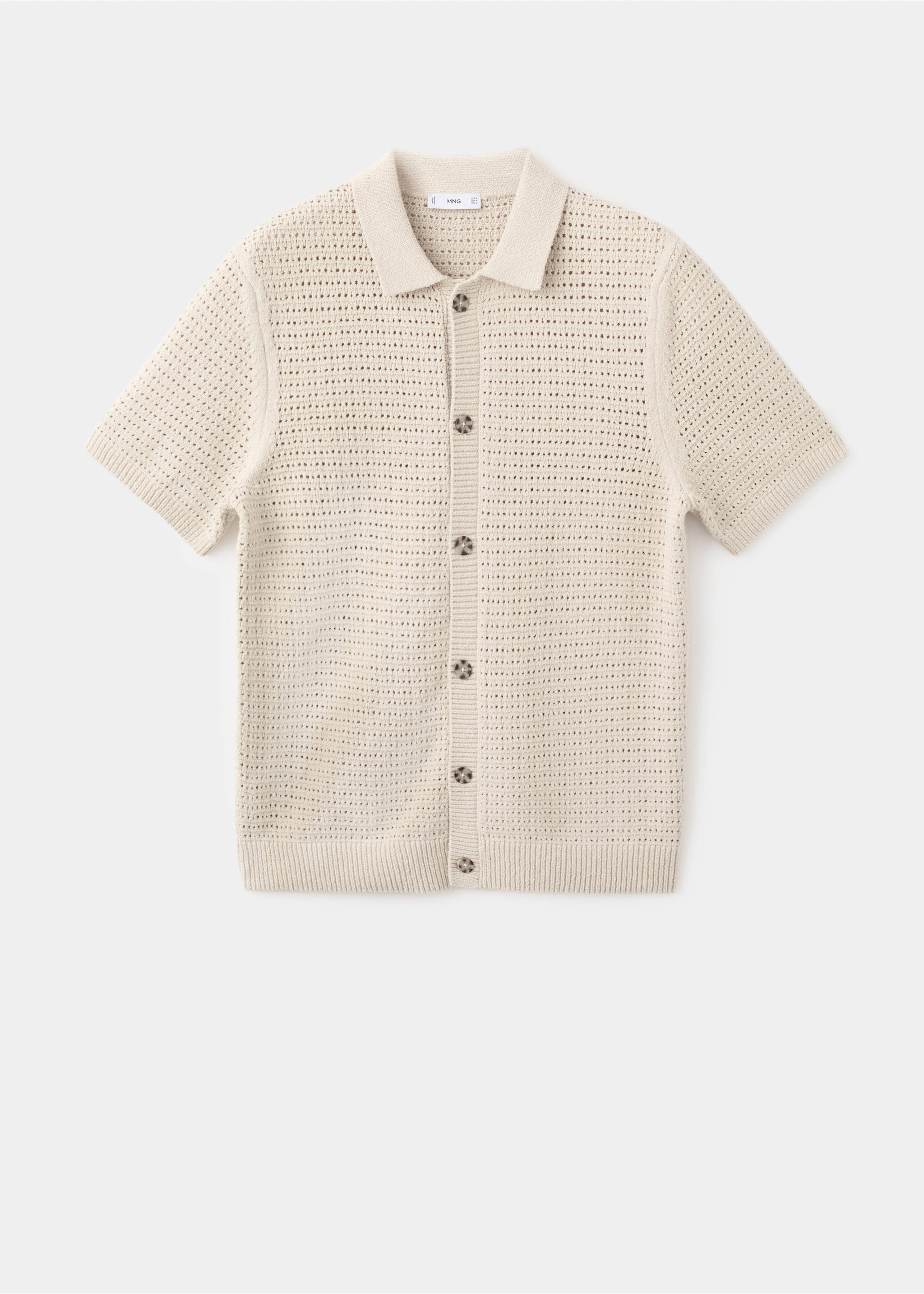 Chemise maille ajourée - Article sans modèle, Beige. Ref: 17052930-00.