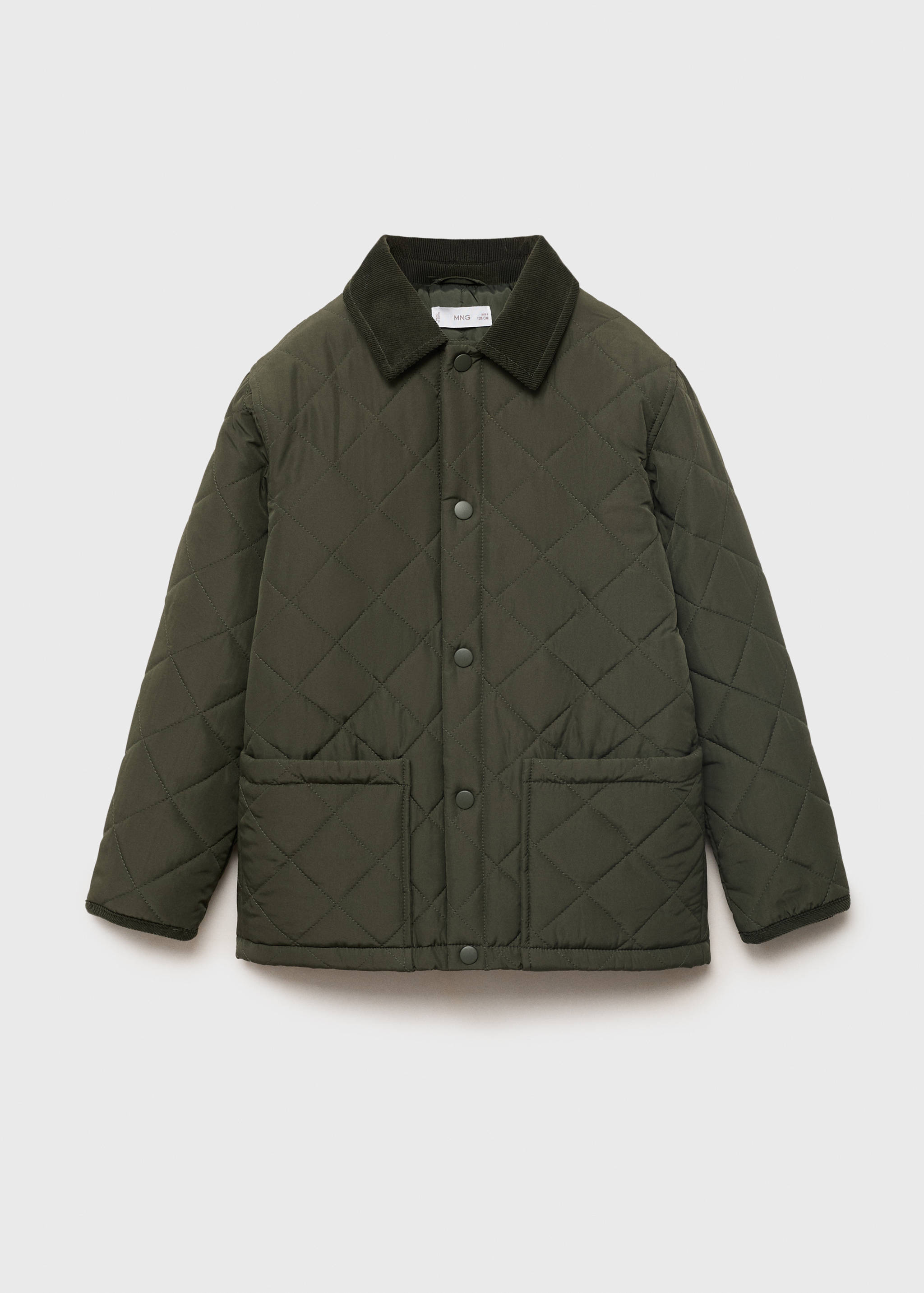 Quilted anorak with shirt collar - Article without model
