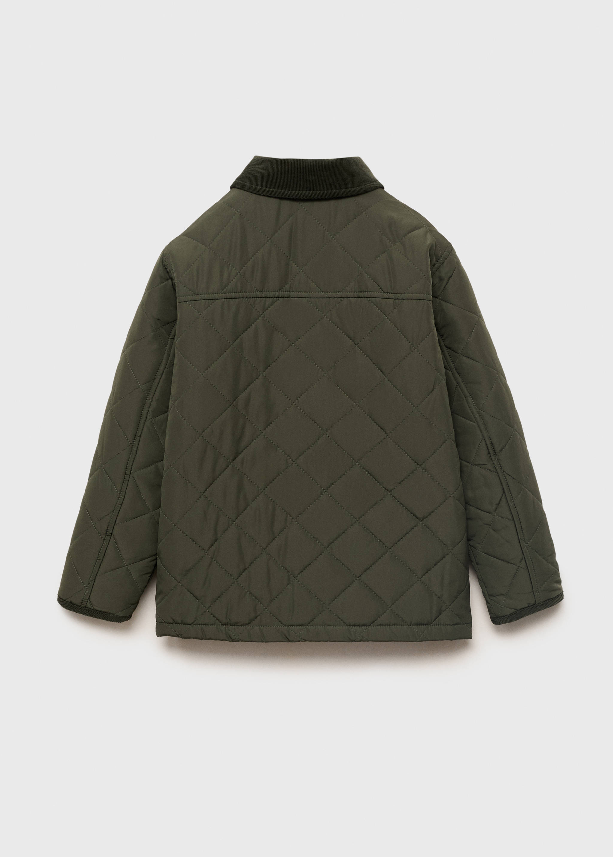 Quilted anorak with shirt collar - Reverse of the article