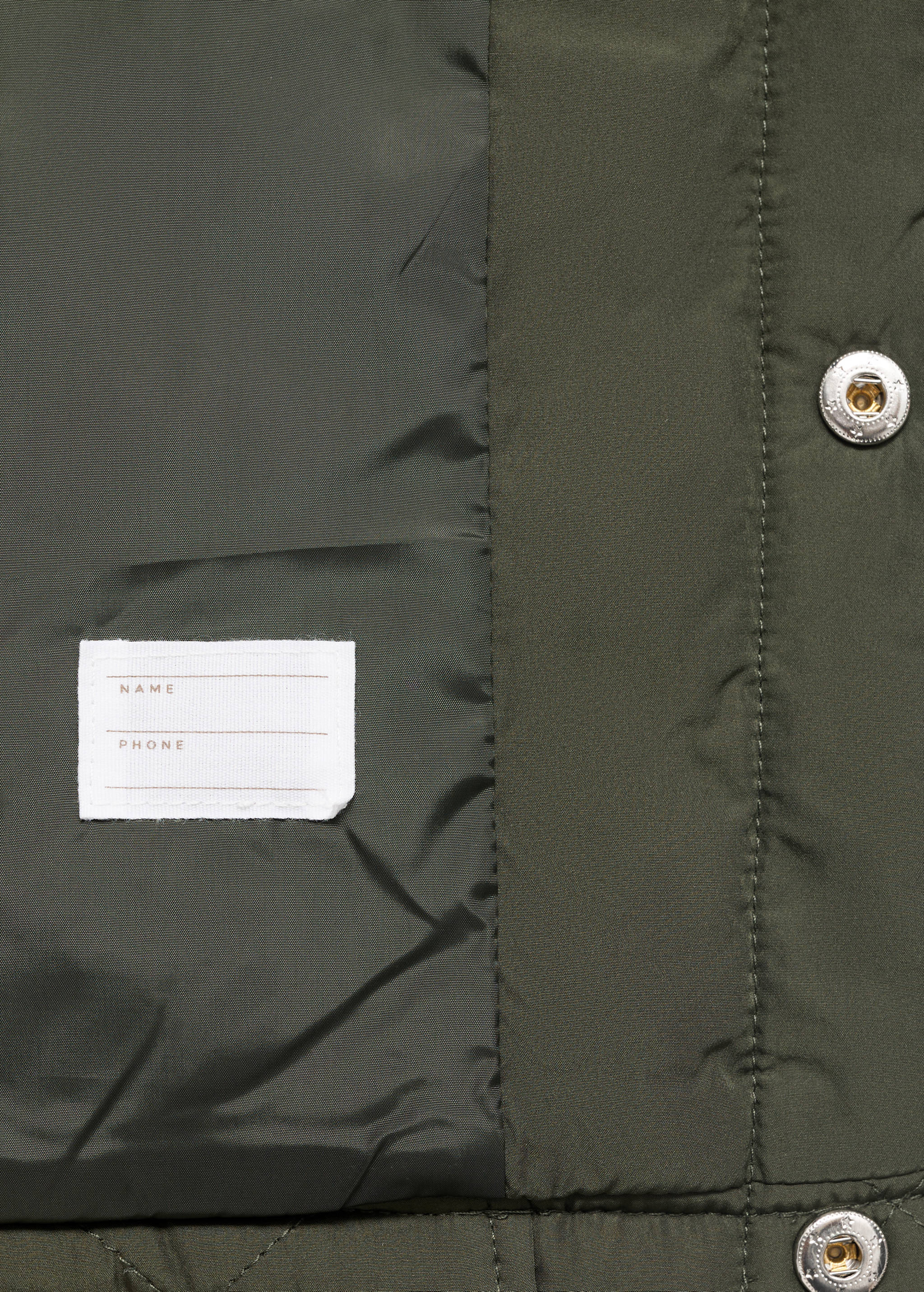Quilted anorak with shirt collar - Details of the article 0