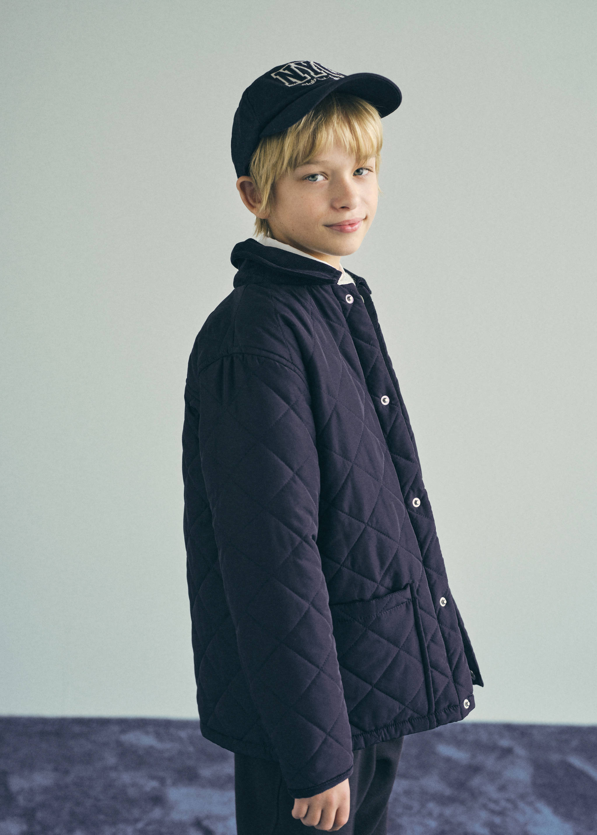 Quilted anorak with shirt collar - Details of the article 6