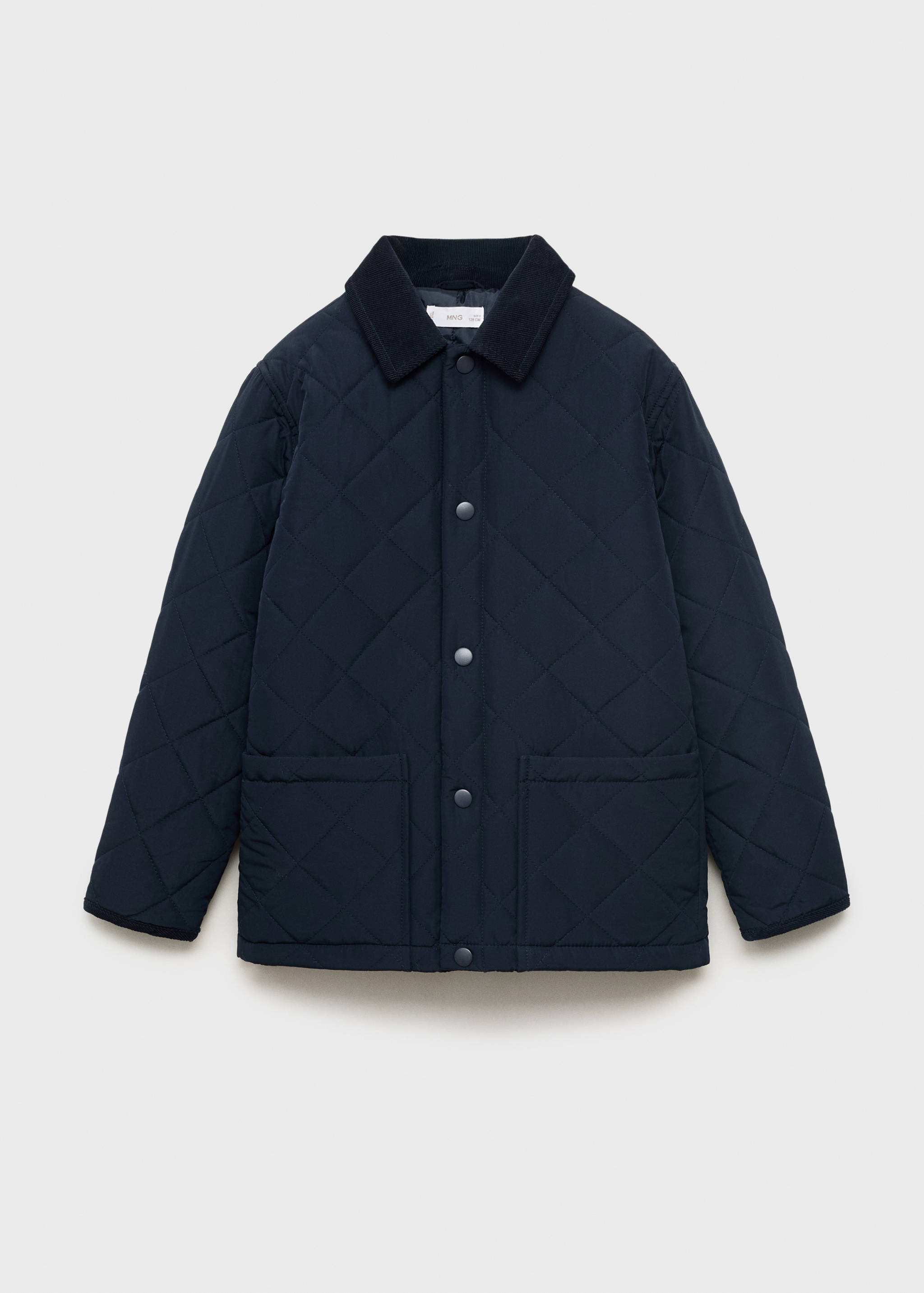 Quilted anorak with shirt collar - Article without model