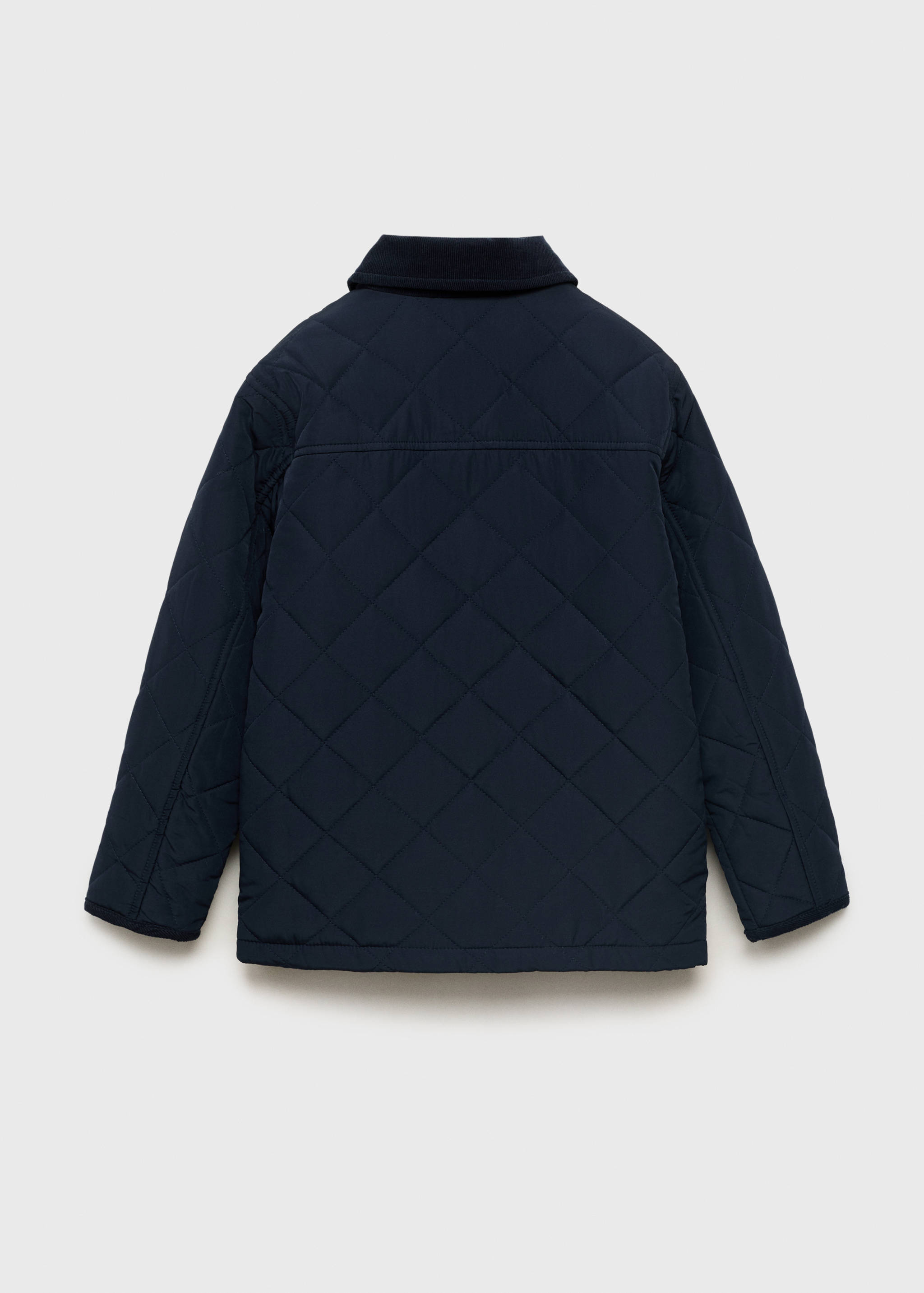 Quilted anorak with shirt collar - Reverse of the article