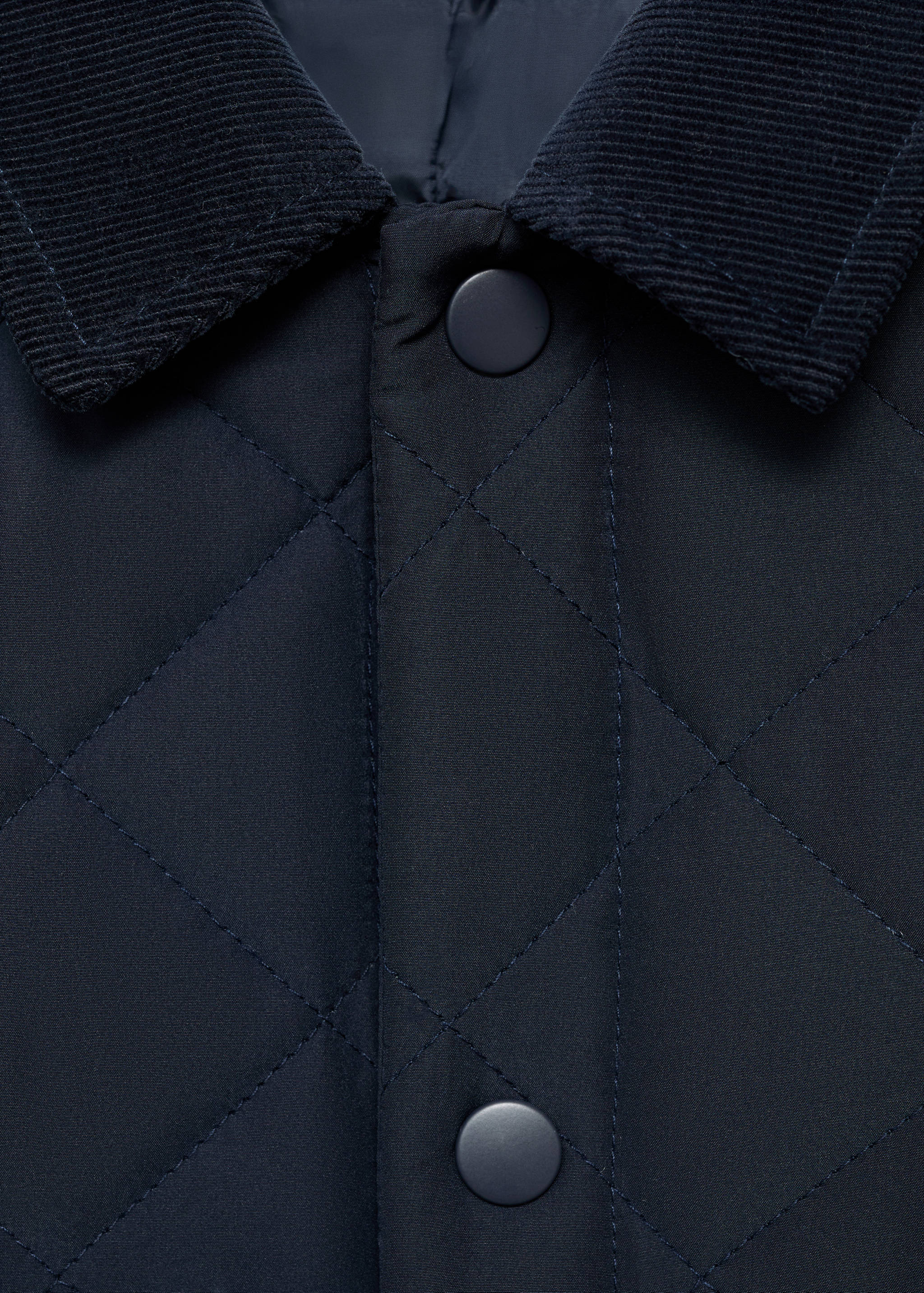 Quilted anorak with shirt collar - Details of the article 8