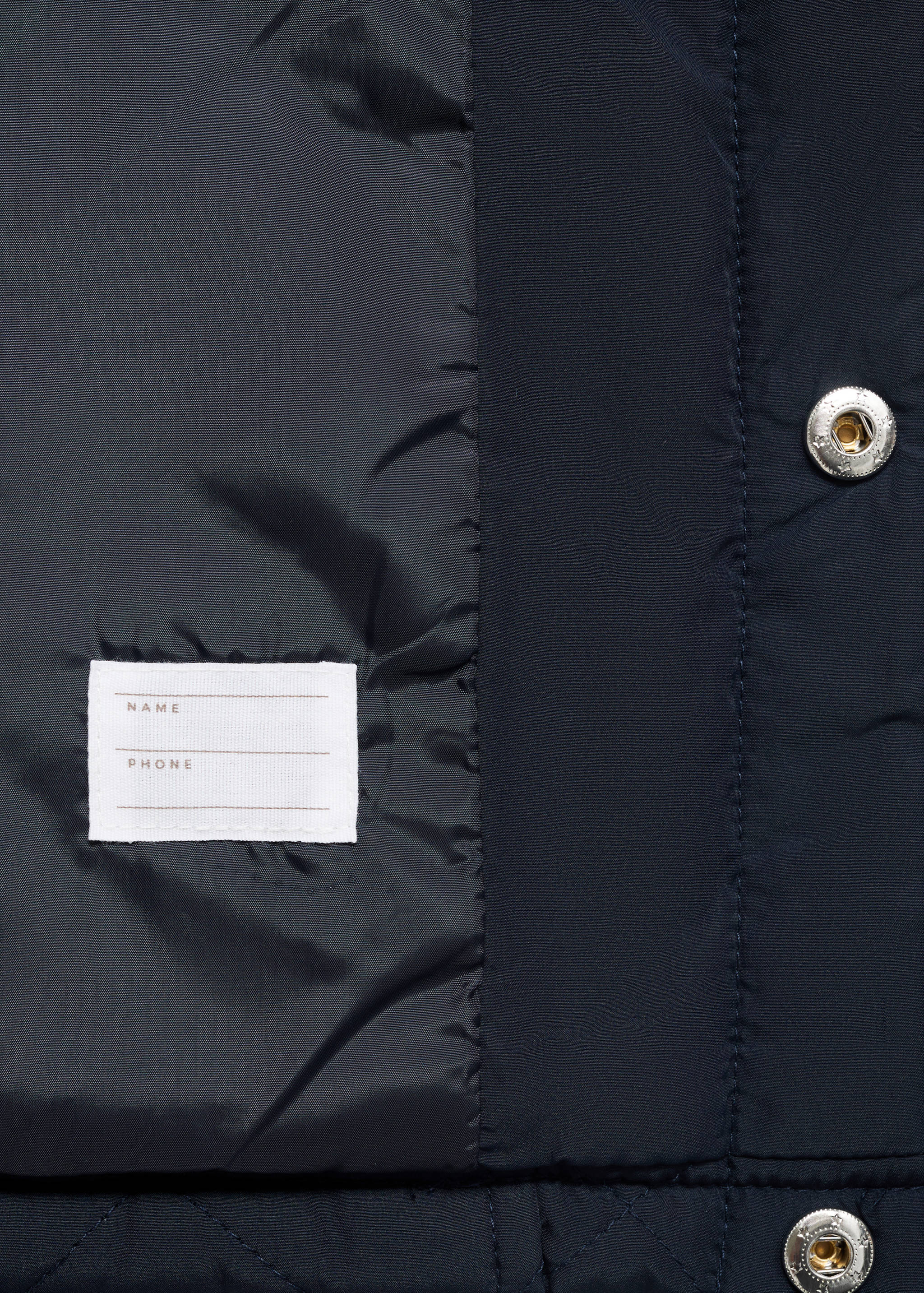 Quilted anorak with shirt collar - Details of the article 0