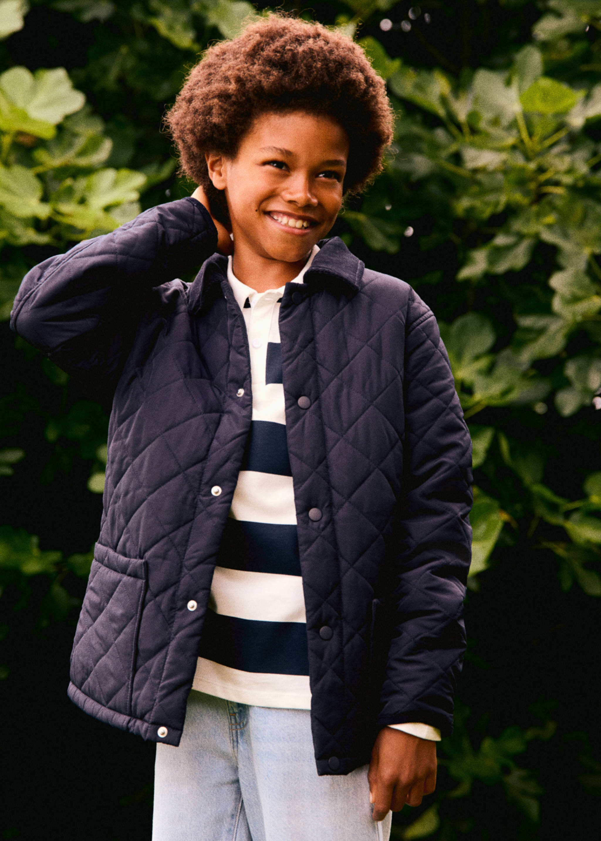 Quilted anorak with shirt collar - Details of the article 5