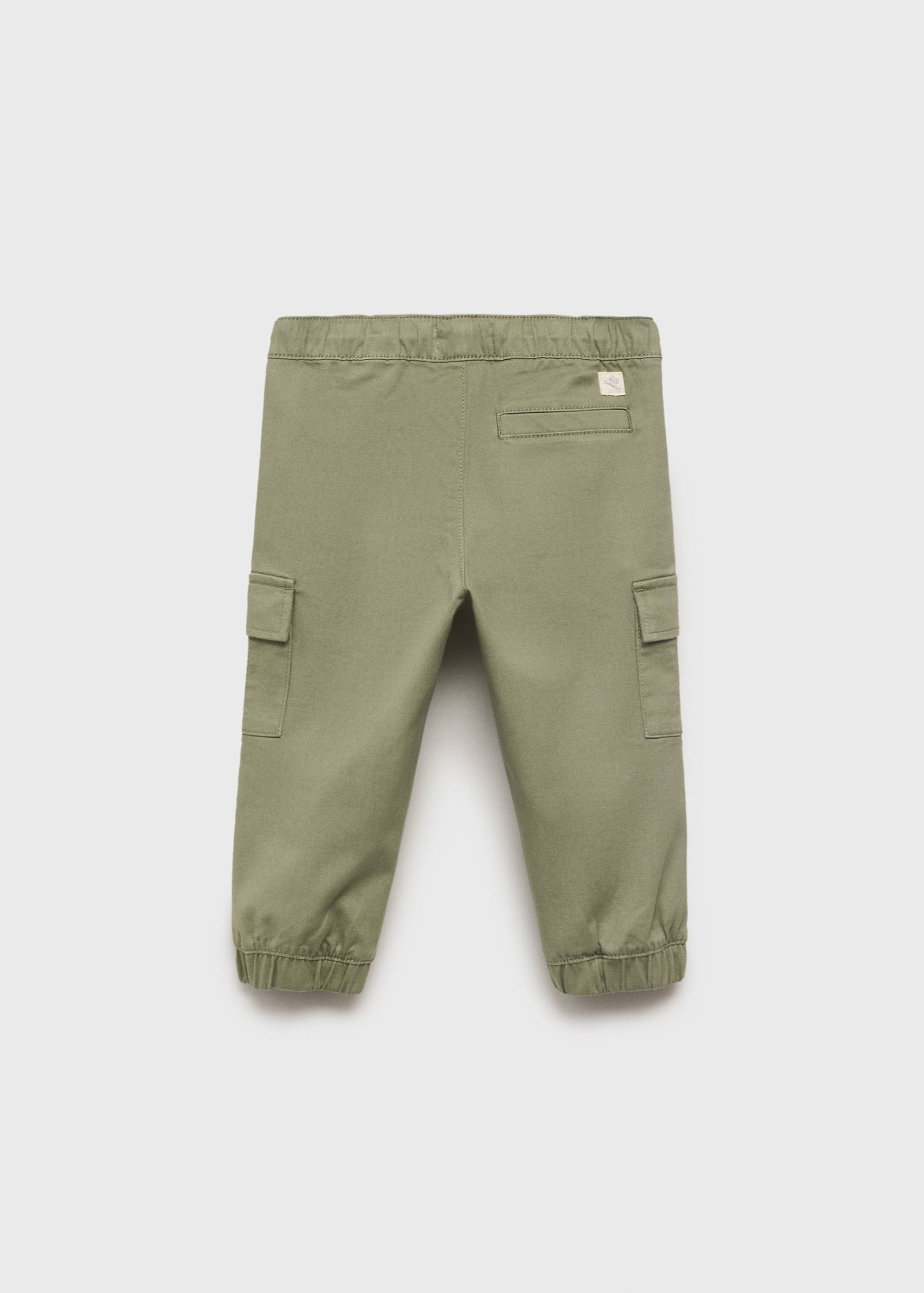 Cotton cargo trousers - Reverse of the article