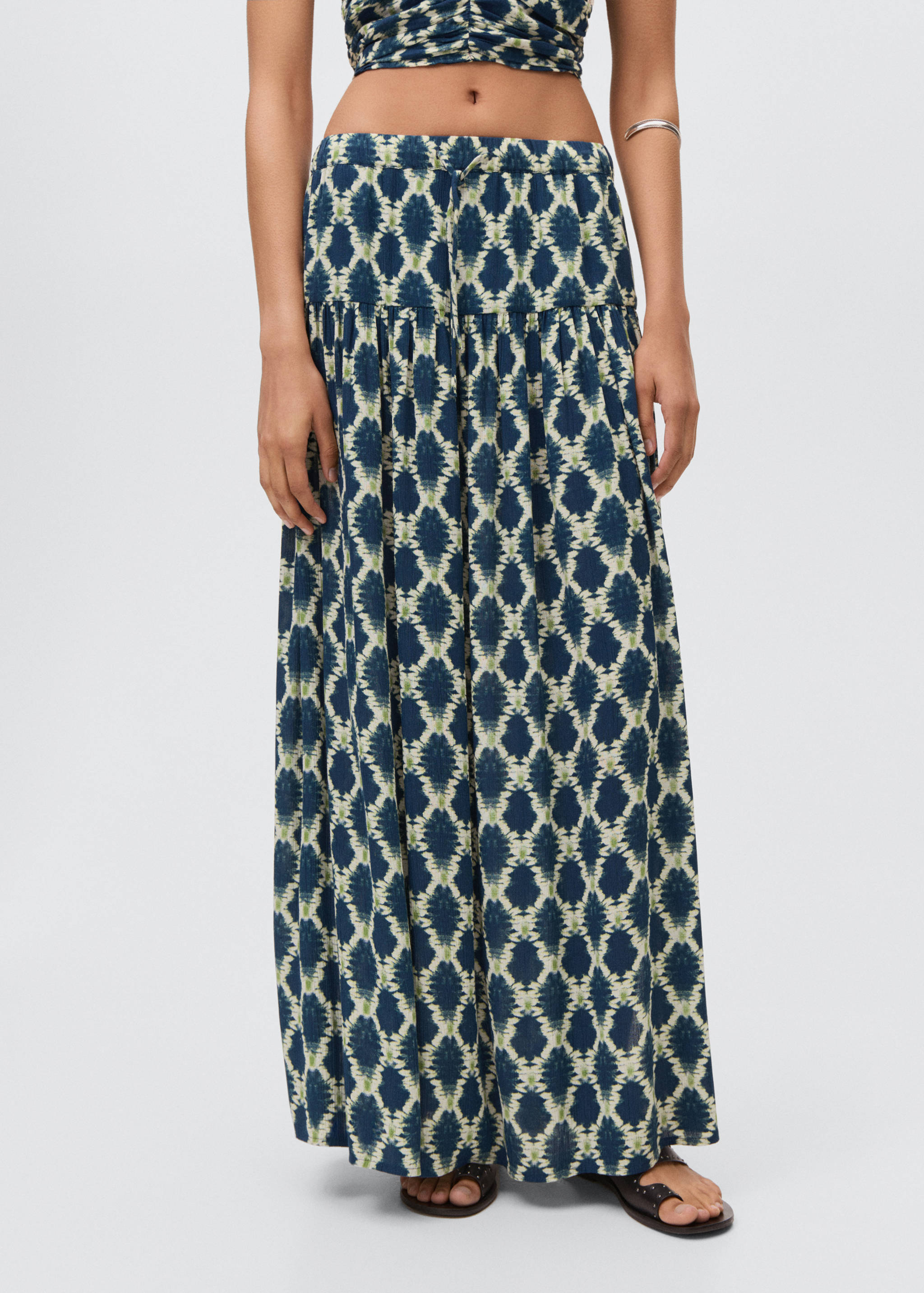 Printed long skirt - Medium plane