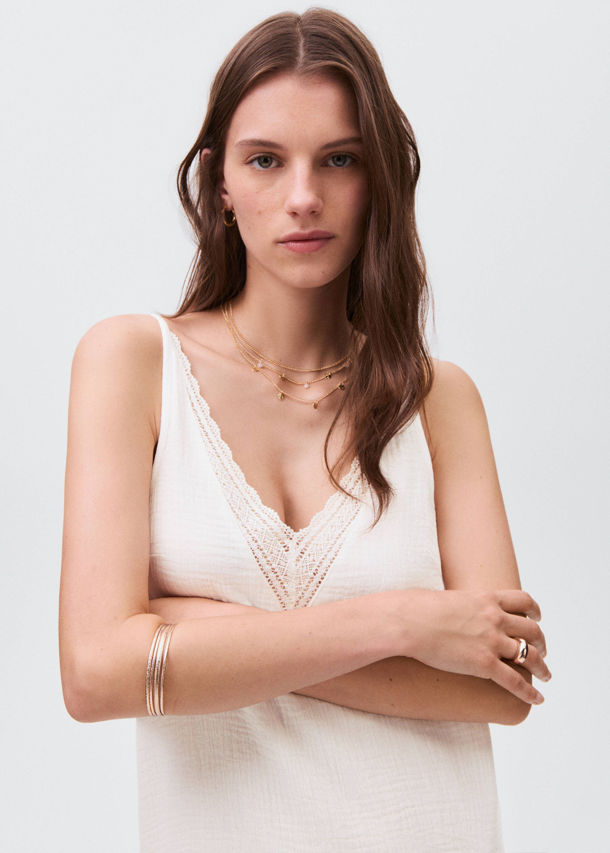 Robe à volant en dentelle - Détail de l'article 1