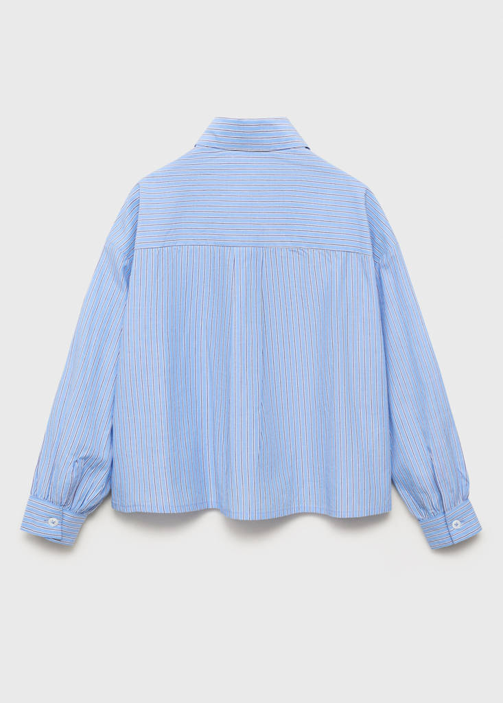 Oversize striped shirt — Blue