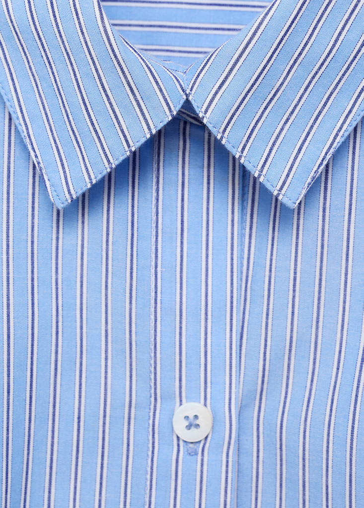 Oversize striped shirt — Blue