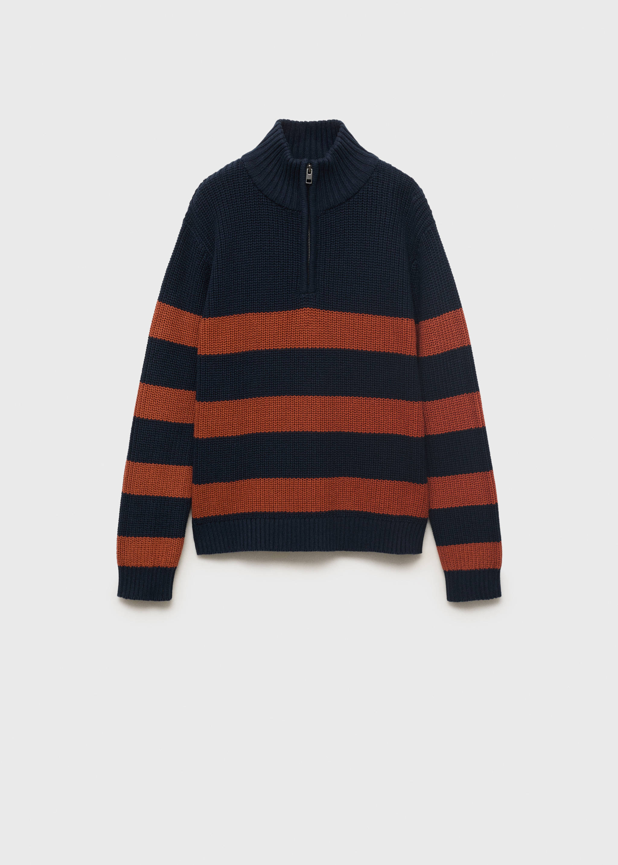 Knitted sweater with perkins neck - Article without model